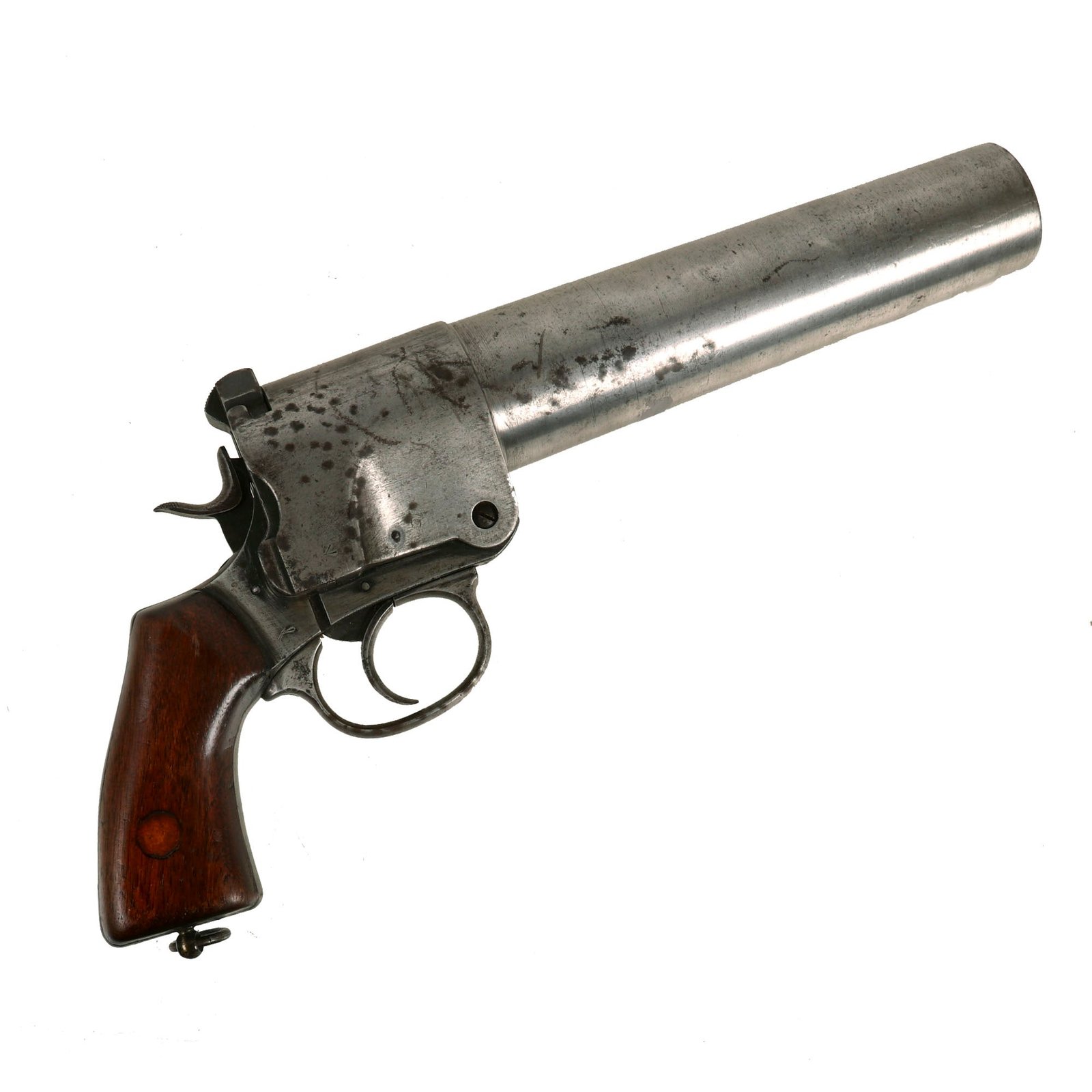 Buy Original British WWI Webley & Scott 1917 Dated No.1 Mk.I Signal Flare Pistol Serial 24098 with Flare Casing | Original Firearms Antique For Sale