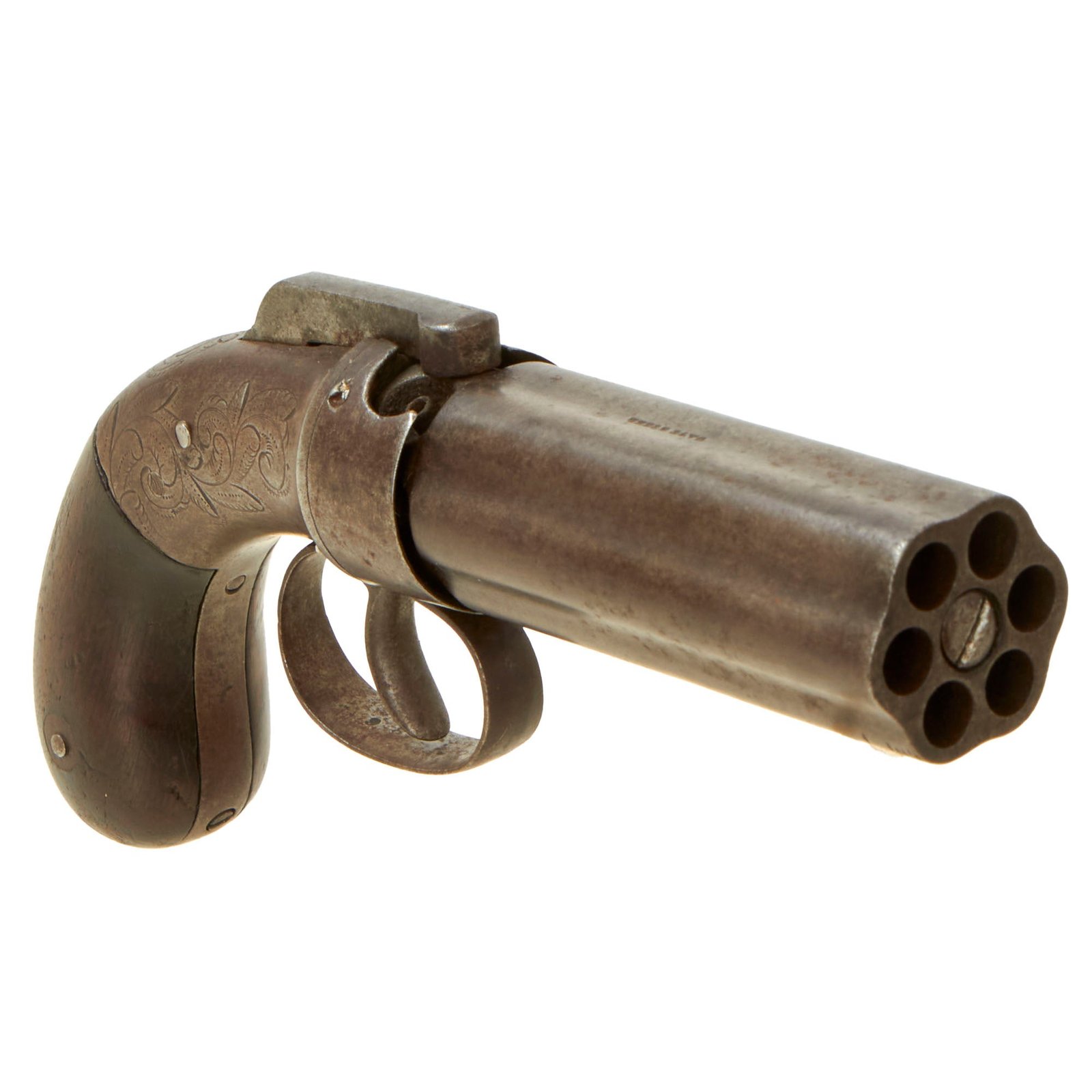 Buy Original U.S. Manhattan Firearms Co. .28cal Percussion Pepperbox Revolver Circa 1857 - Matching Serial 98 | Original Firearms Antique For Sale