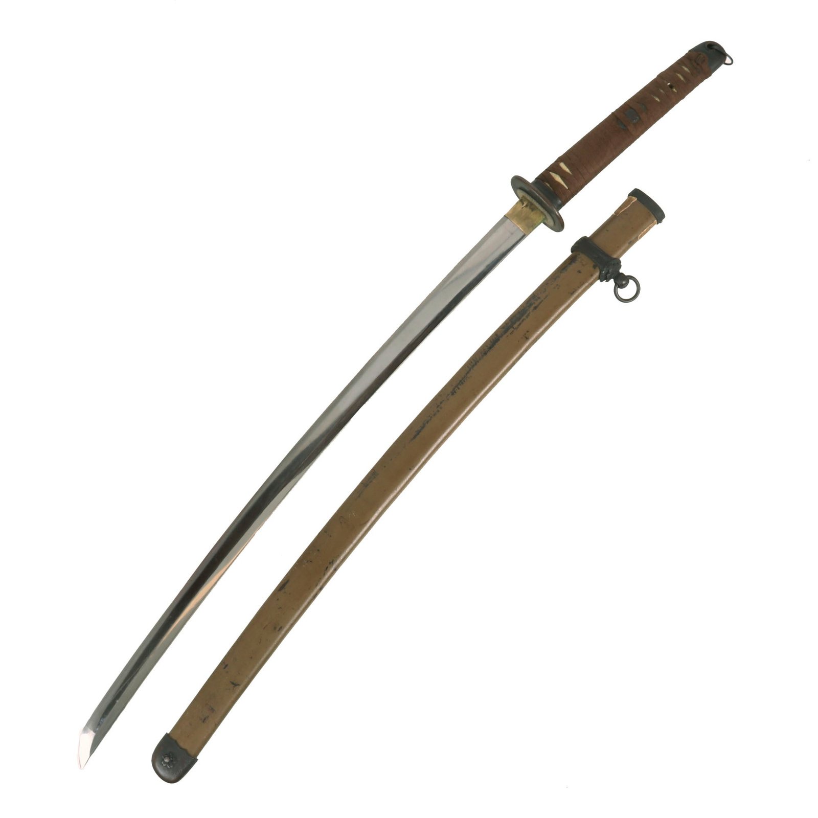 Buy Original WWII Japanese Army Officer P-1944 Rinji Seikishi Shin-Gunto Katana Sword by KANEYUKI with Scabbard - Dated 1945 | Original Firearms Antique For Sale