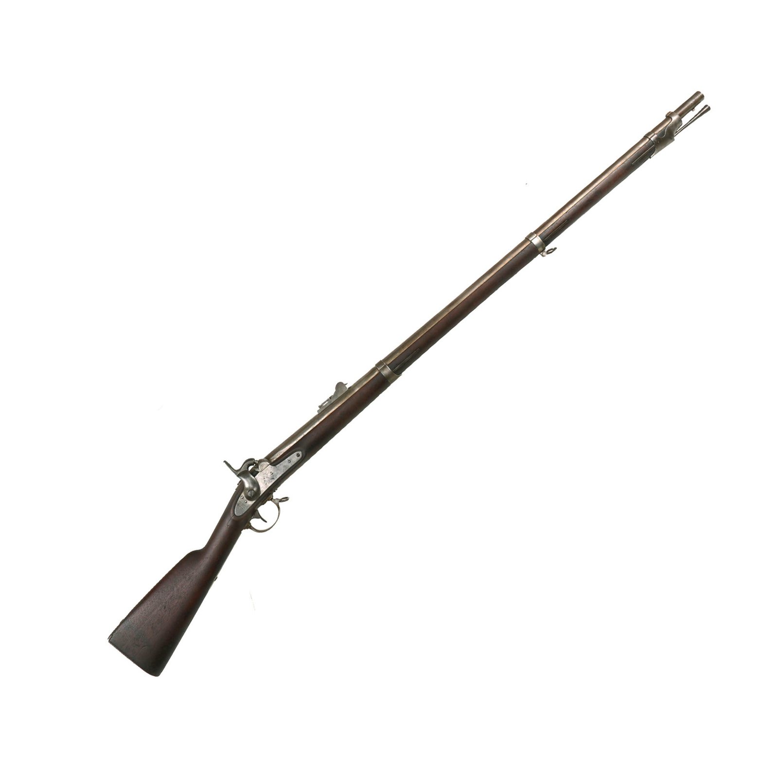 Buy Original U.S. Civil War Era Springfield Model 1842 Percussion Musket by Springfield Armory with Rifled Bore - dated 1853 | Original Firearms Antique For Sale