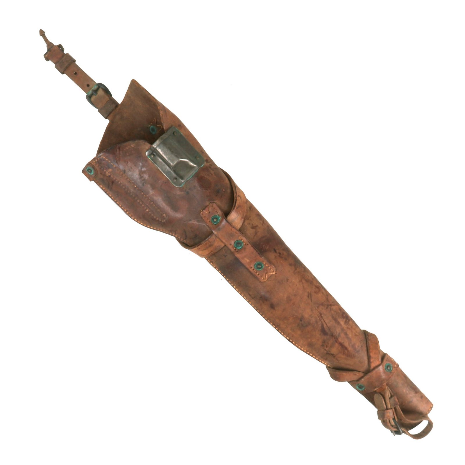 Buy Original U.S. WWII M1 Carbine Leather Scabbard byJeffersonville Quartermaster Depot - Dated 1945 | Original Firearms Antique For Sale
