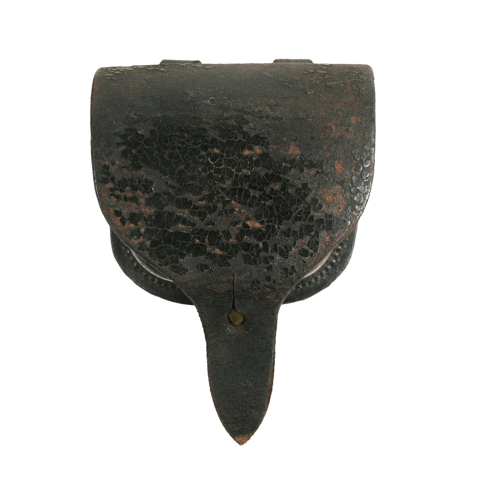 Buy Original U.S. Civil War Federal Percussion Cap Box Pouch by S.H. Young with Percussion Caps | Original Firearms Antique For Sale