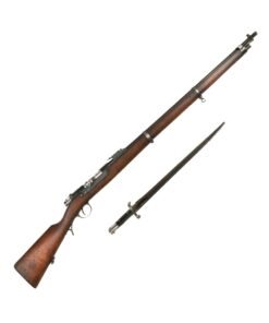 Buy Original Portuguese Kropatschek M.1886 Infantry Rifle made by ŒWG Steyr dated 1886 with Bayonet & Scabbard - Serial LL12 | Original Firearms Antique For Sale