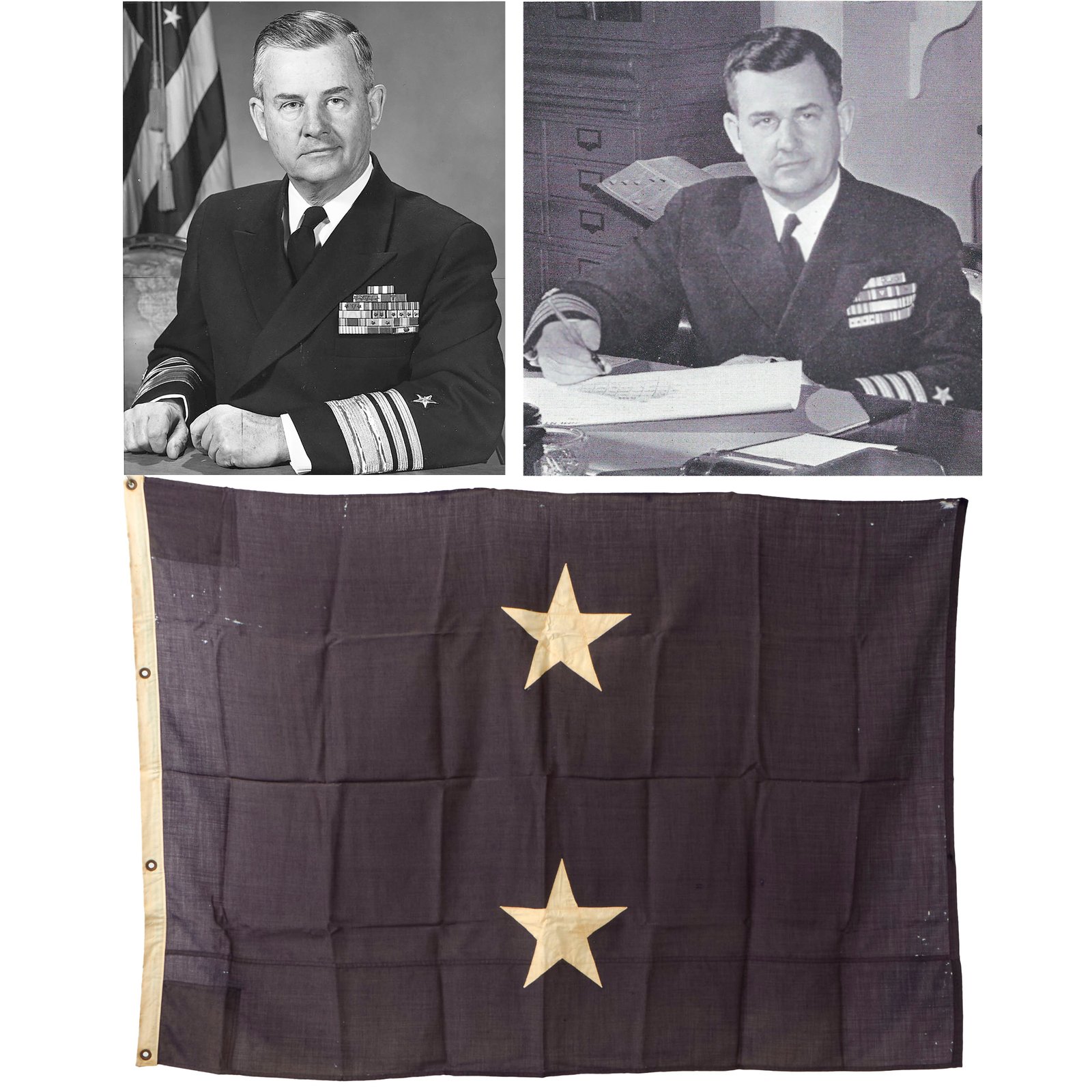 Buy Original U.S. Cold War Navy Vice Admiral William R. Smedberg III’s Rear Admiral Command Flag | Original Firearms Antique For Sale