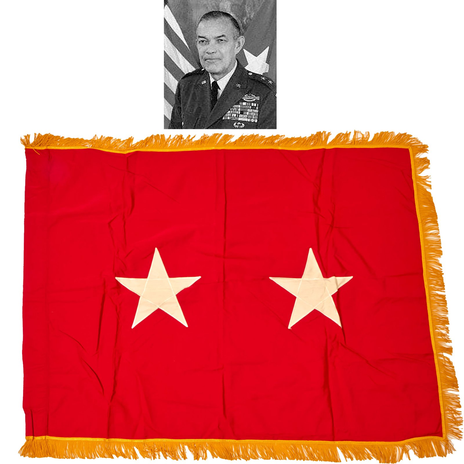 Buy Original U.S. Vietnam War General Howard Cooksey’s Major General’s Flag - Deputy Commander of 23rd Infantry Division - Senior Advisor to AVRN Troops in I Corps | Original Firearms Antique For Sale
