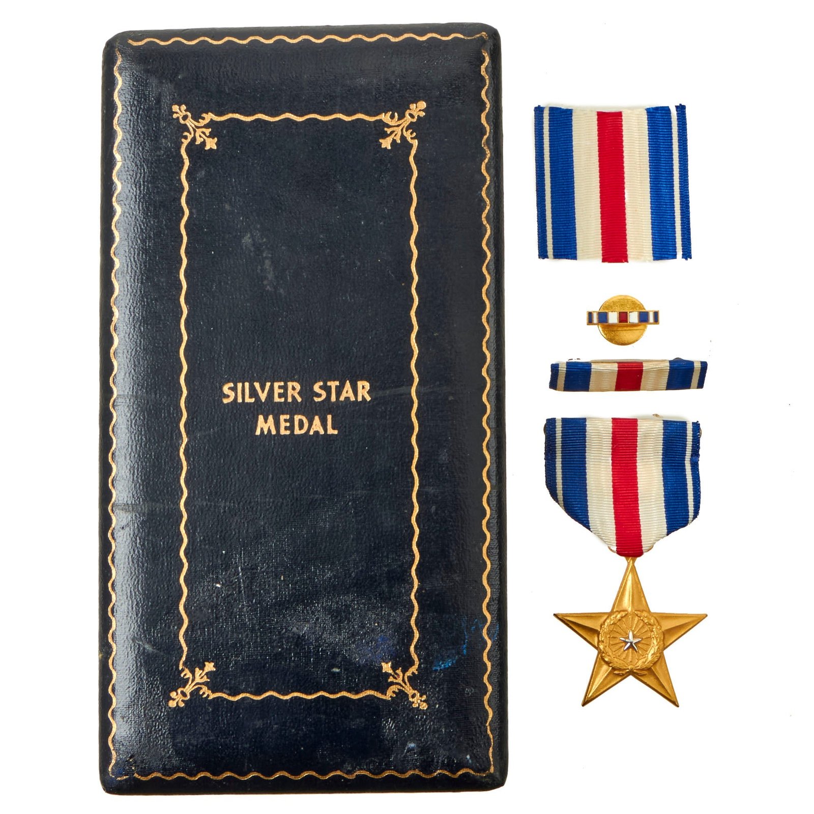 Buy Original U.S. WWII Silver Star Medal in Case with Ribbon & Pin - No. 76396 | Original Firearms Antique For Sale