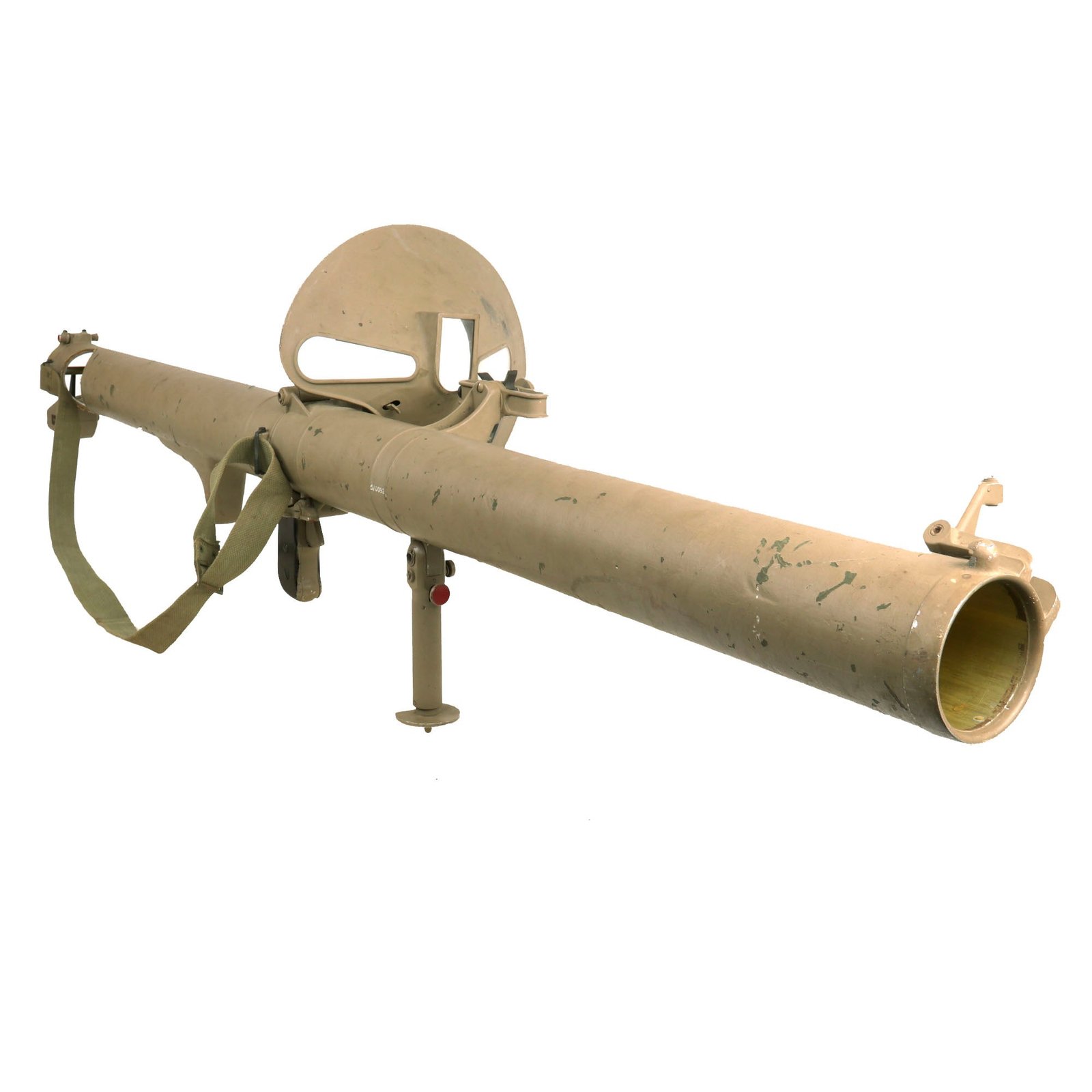 Buy Original Yom Kippur War Era Israel Defense Forces IDF RL-83 Blindicide 83mm Rocket Launcher Bazooka by Mecar SA of Belgium dated 1975 - Inert | Original Firearms Antique For Sale