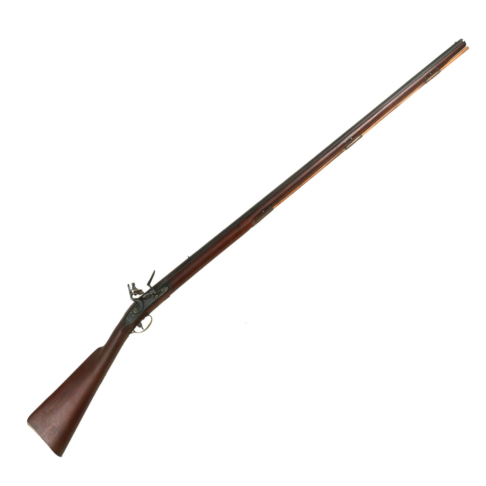 Buy Original War of 1812 Era U.S. Militia Flintlock Rifled Musket fitted with Trade Lock by Dewerson - circa 1810 | Original Firearms Antique For Sale