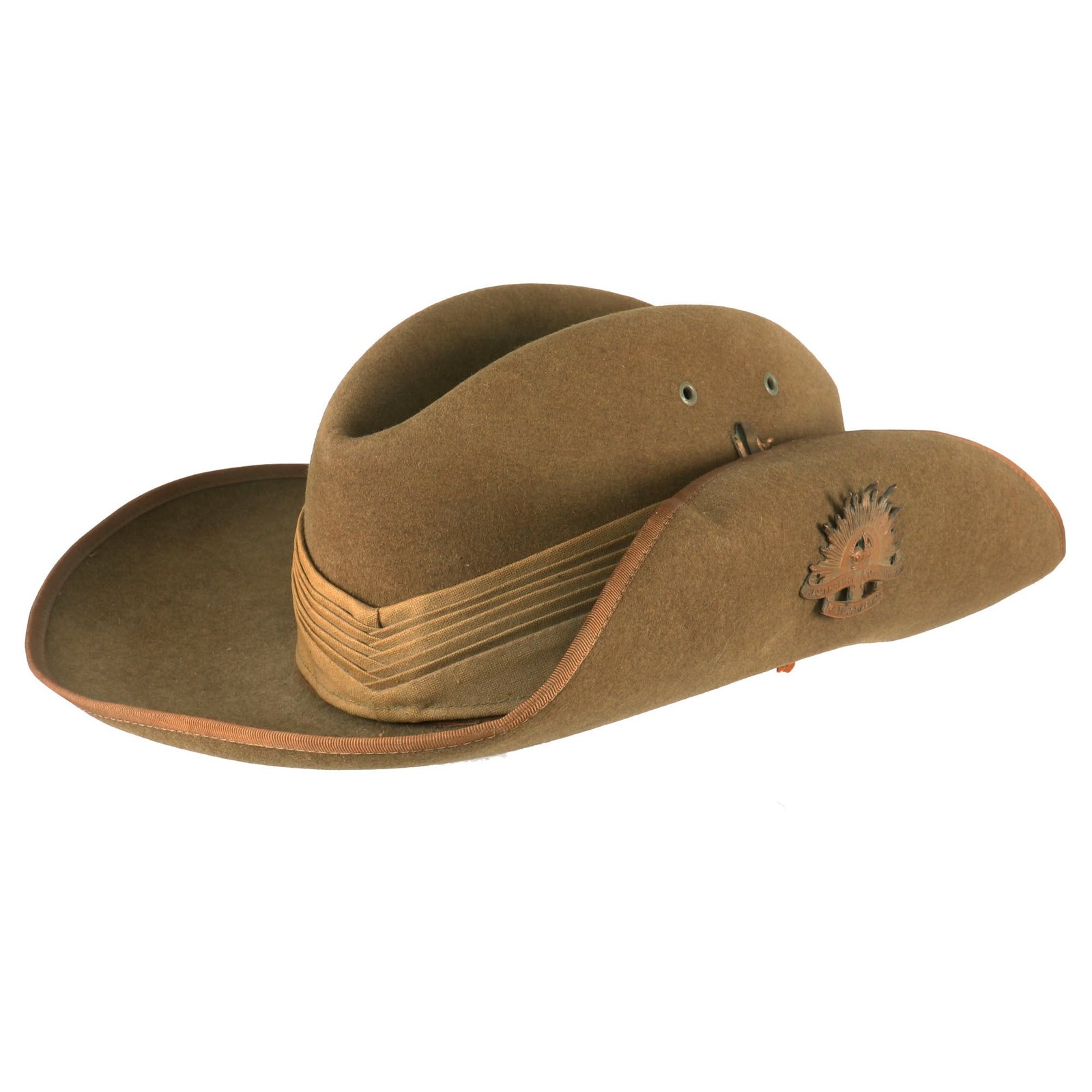 Buy Original WWII Australian Slouch Hat with Correct WWII Badge | Original Firearms Antique For Sale