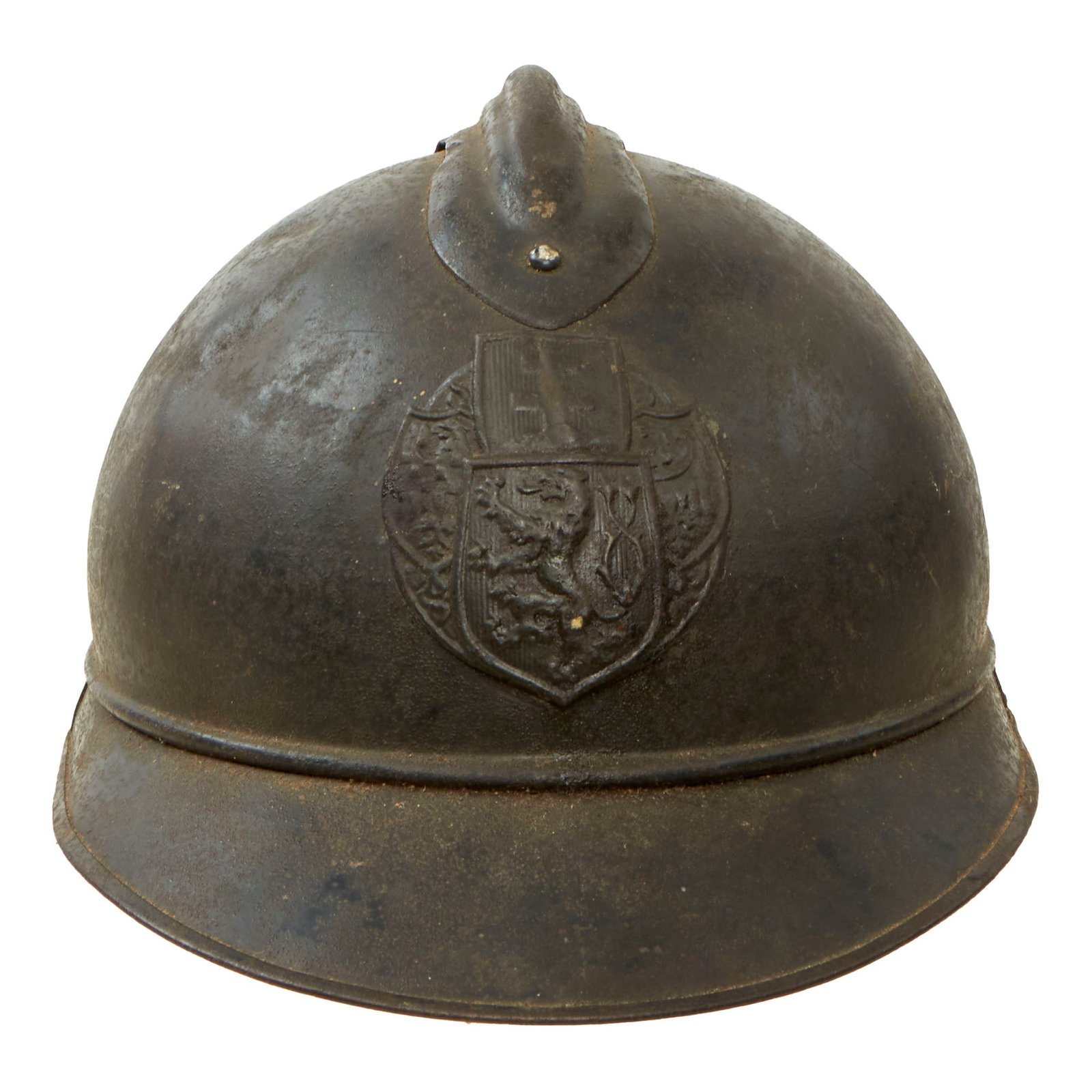 Buy Original Rare French WWI Czech Legion Model 1915 Adrian Helmet with Liner - Czechoslovak Legion | Original Firearms Antique For Sale