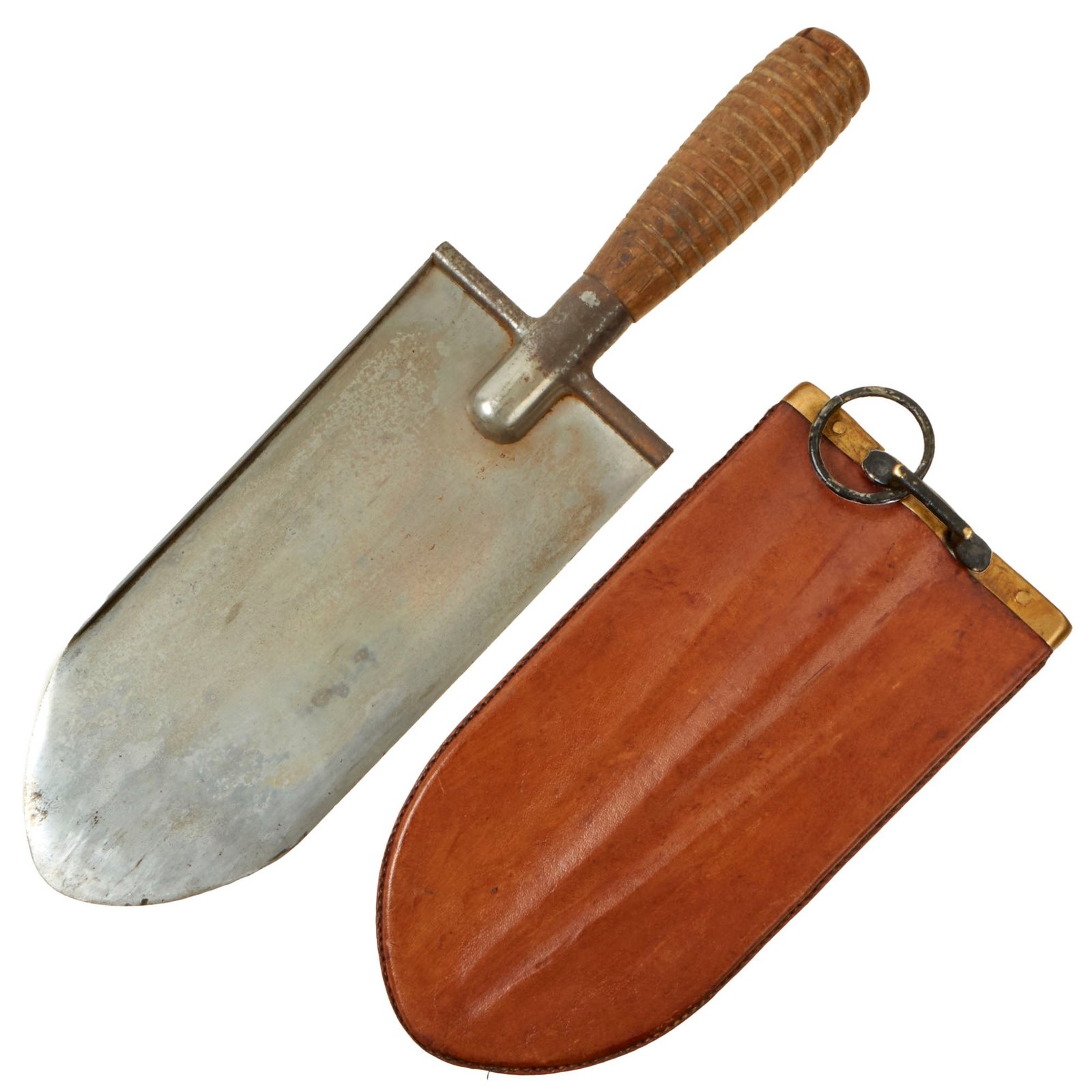Buy Original U.S. Indian Wars Era Excellent Model 1873 Entrenching Tool Knife with U.S. Marked Leather Scabbard | Original Firearms Antique For Sale