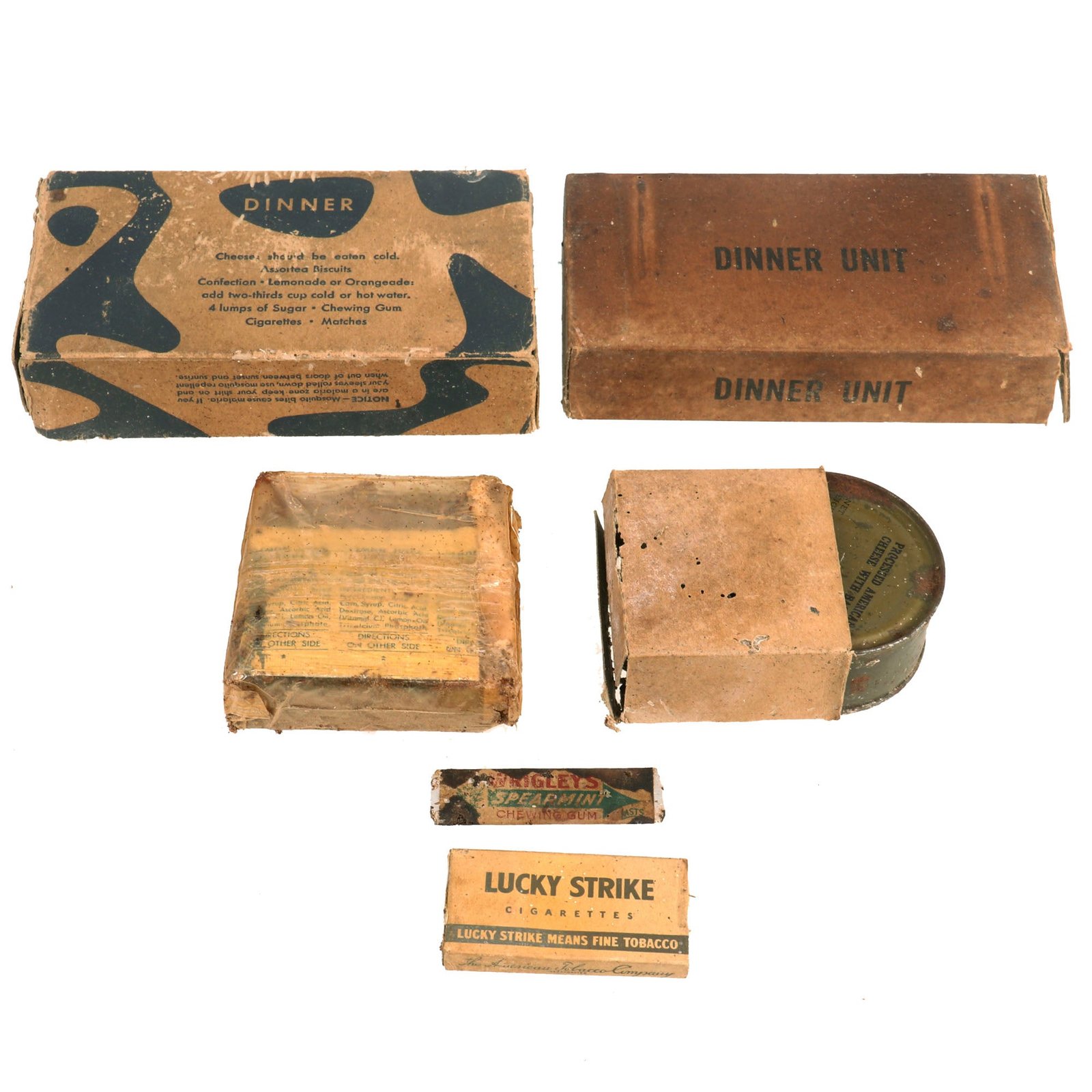 Buy Original U.S. WWII K-Ration "Morale Series" Dinner Meal Unit by The Hills Brothers Company | Original Firearms Antique For Sale