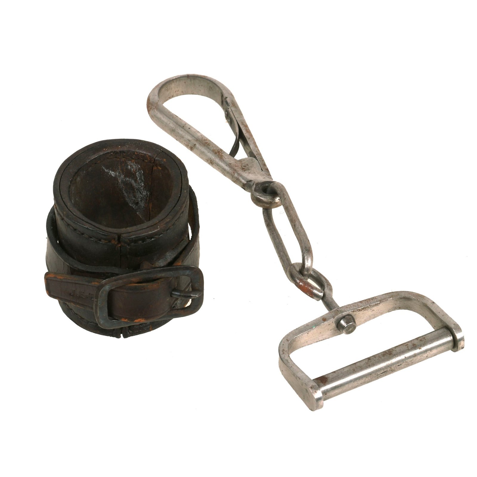 Buy Original U.S. Civil War Cavalry Carbine Sling Belt Swivel and Leather Socket “Thimble” | Original Firearms Antique For Sale