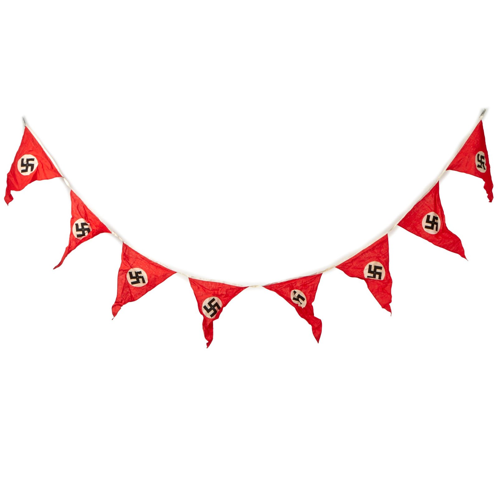 Buy Original German WWII NSDAP National Political Eight Pennant Strand Banner - 104" x 15" | Original Firearms Antique For Sale