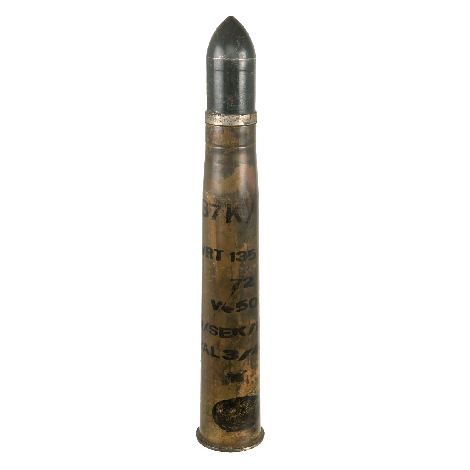 Buy Original German WWII Inert PAK 36 Armor Piercing 3.7cm Shell - 37mm Anti-Tank | Original Firearms Antique For Sale