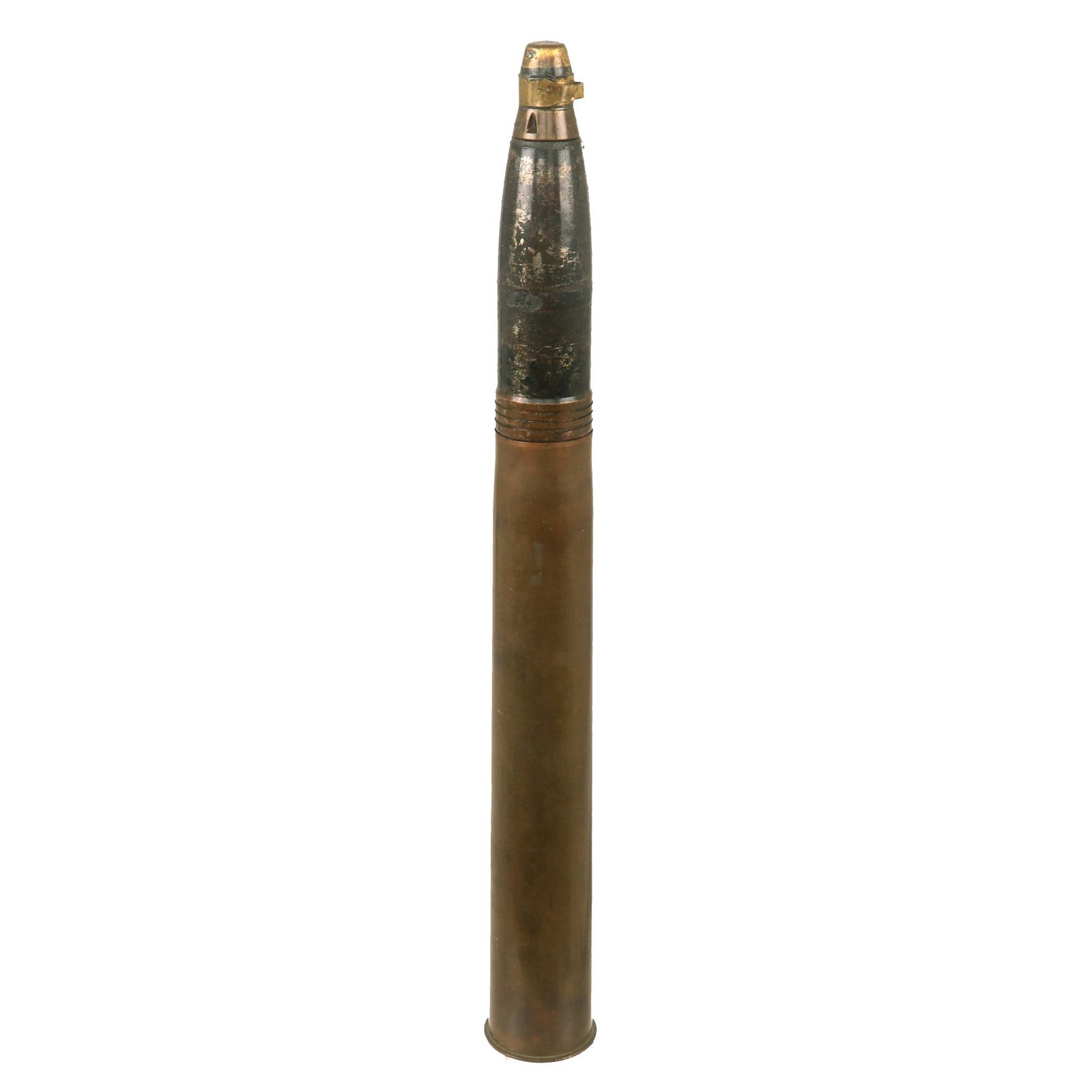 Buy Original German WWII Czech Occupation Manufactured INERT 3.7 cm Škoda A7 / Panzer 38(t) 37mm Light Tank HE Round - Dated 1938 | Original Firearms Antique For Sale