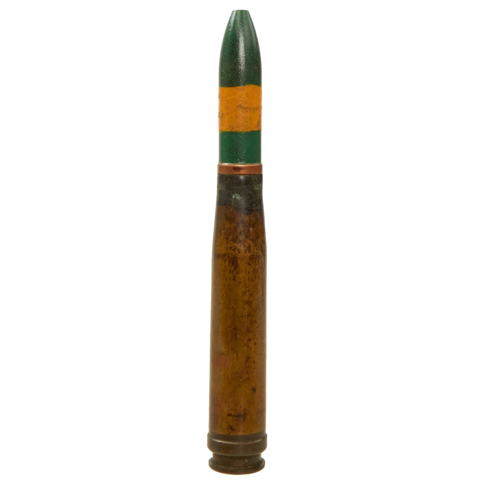 Buy Original Italian WWII Inert Breda 20x138 Round for the Breda 20/65 Model 35 Anti-Aircraft Gun - Dated 1940 | Original Firearms Antique For Sale