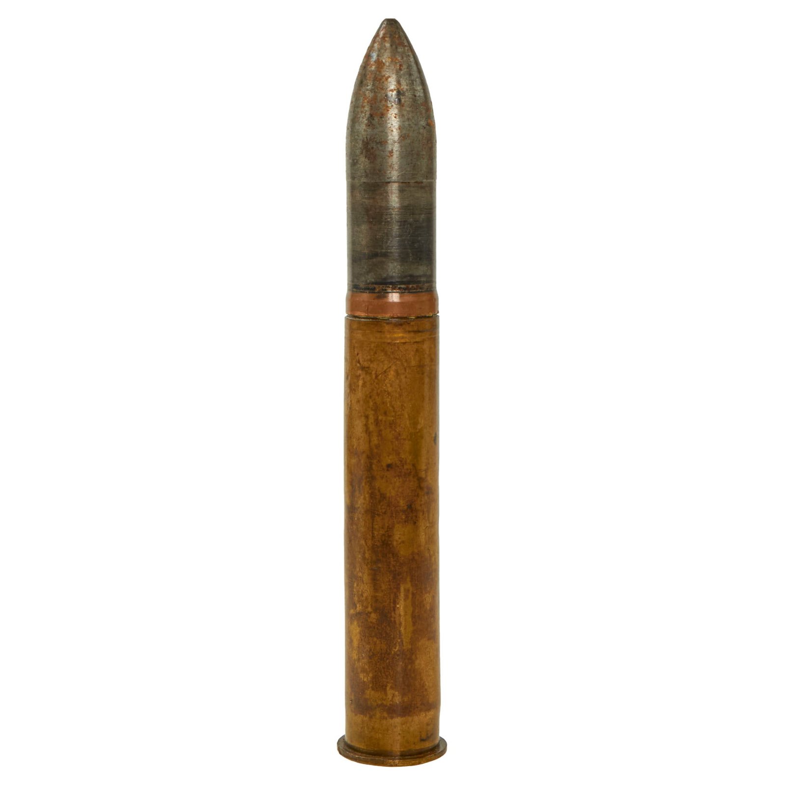 Buy Original Soviet WWII 20mm 20x99R ShVAK Type BZ Cannon Cartridge for the Ilyushin Il-2 Sturmovik “Tank Killer” - Inert | Original Firearms Antique For Sale