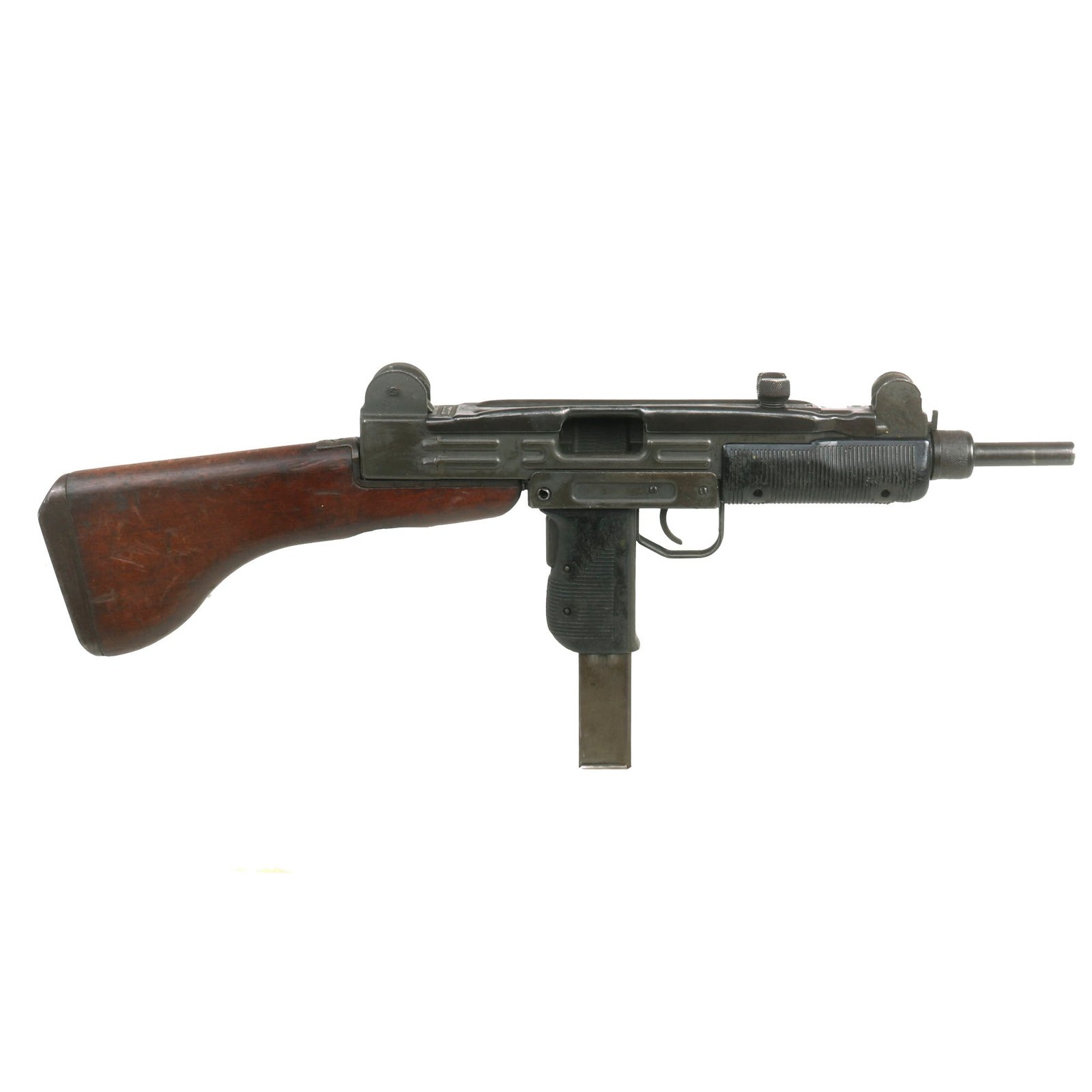 Buy Original Israeli Six-Day War UZI Display Submachine Gun dated 1961 with Wood Stock & Magazine - Serial 83776 | Original Firearms Antique For Sale