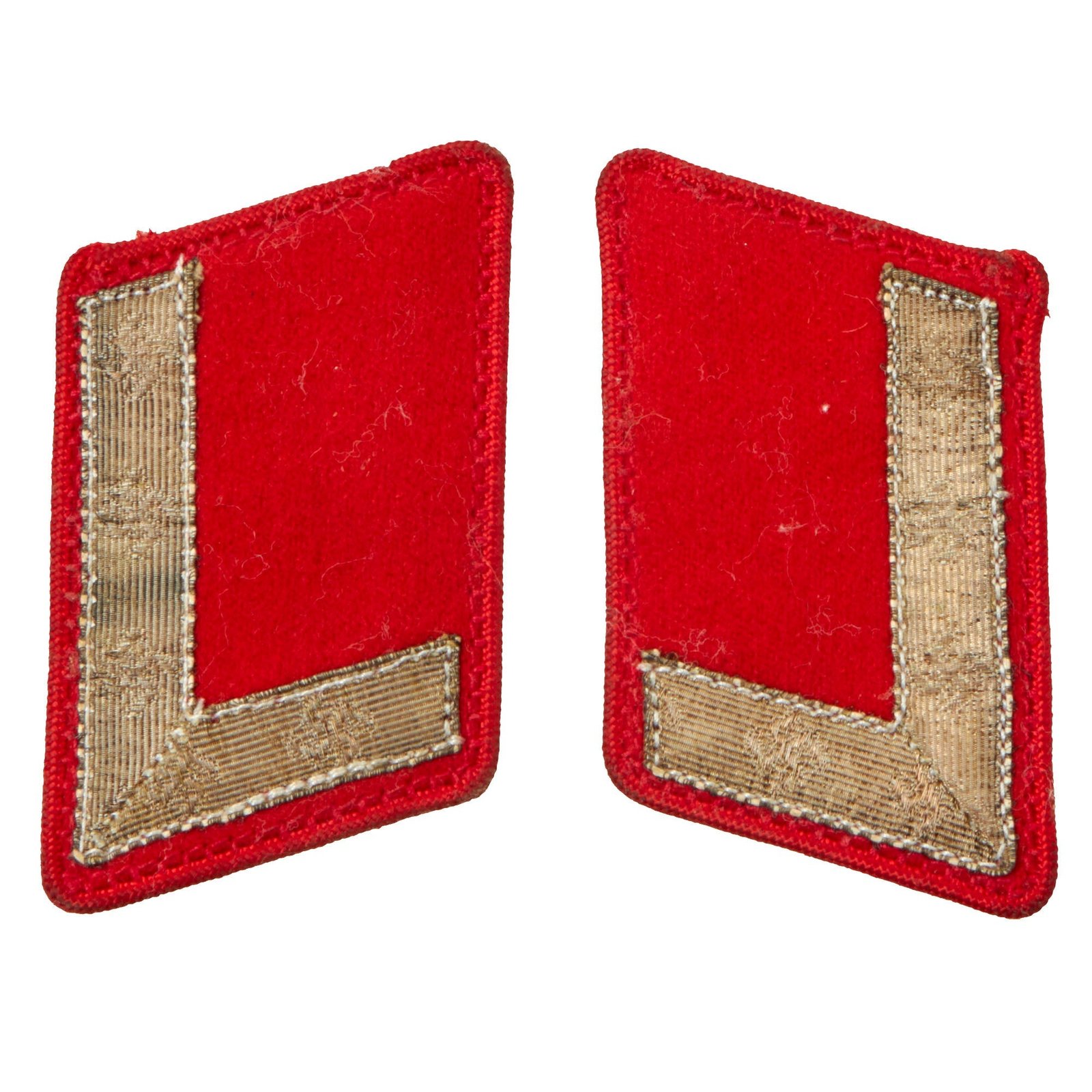Buy Original German WWII NSDAP Regional District Department Leader Matched Pair of Collar Tabs - Stellenleiter | Original Firearms Antique For Sale