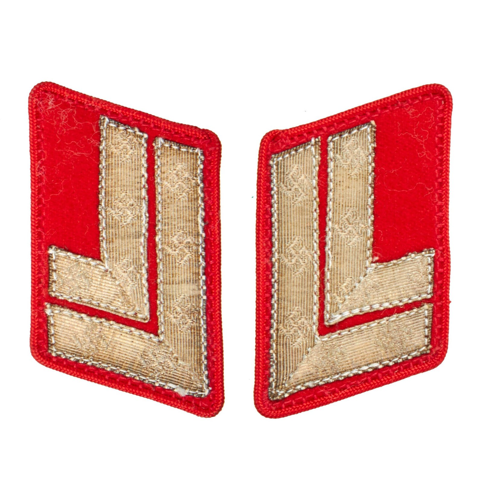 Buy Original German WWII NSDAP Regional District Head Department Leader Matched Pair of Collar Tabs - Hauptstellenleiter | Original Firearms Antique For Sale
