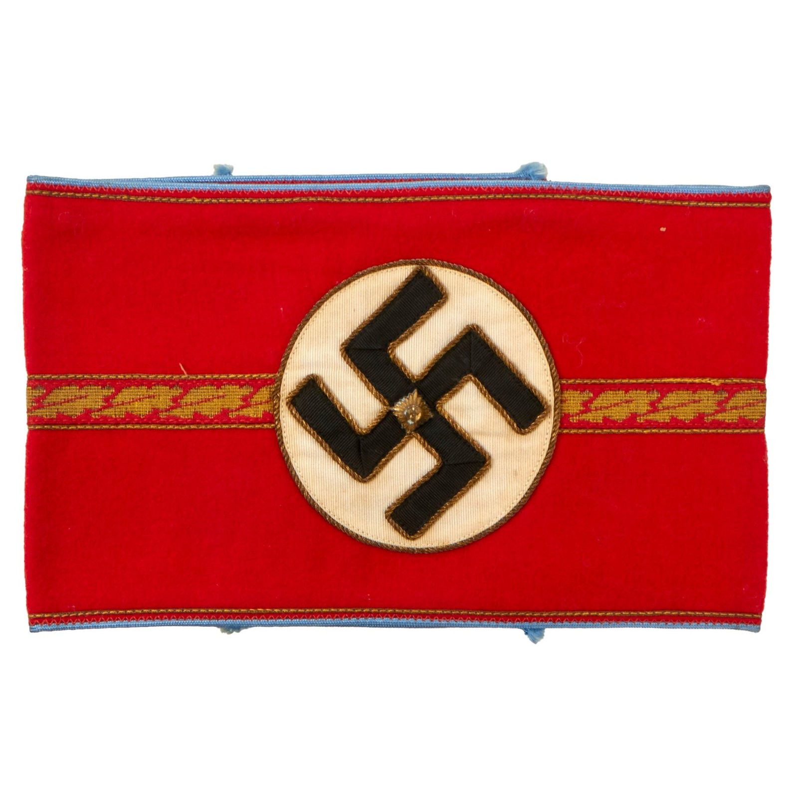 Buy Original German WWII NSDAP Local Group Cell Leader Armband with RZM Tag - Ortsgruppen Zellenleiter | Original Firearms Antique For Sale