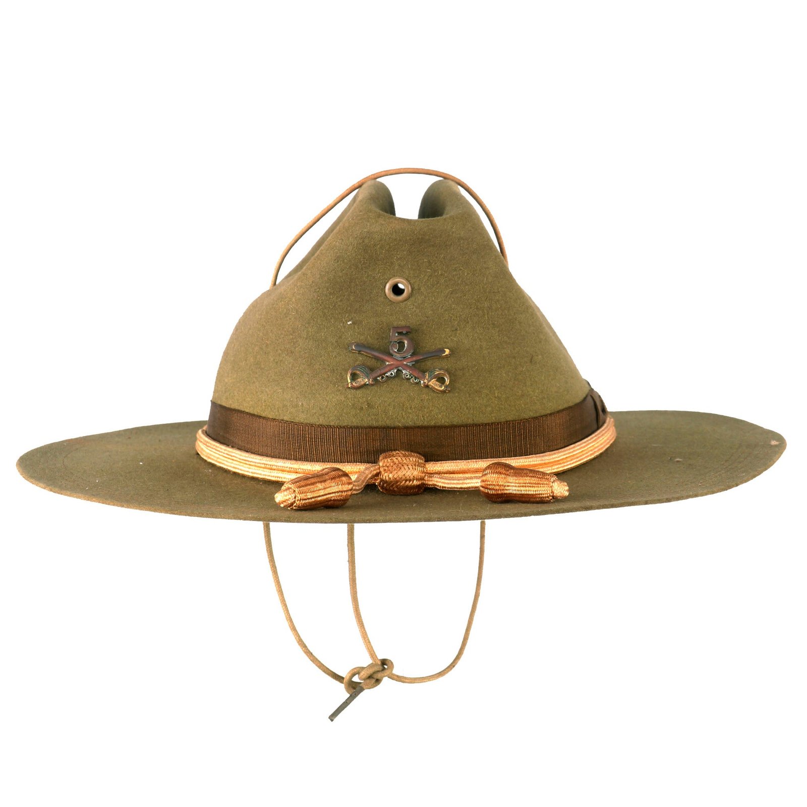 Buy Original U.S. Punitive Expedition / WWI 5th Cavalry Regiment Model 1912 Campaign Hat with Cavalry Cord | Original Firearms Antique For Sale