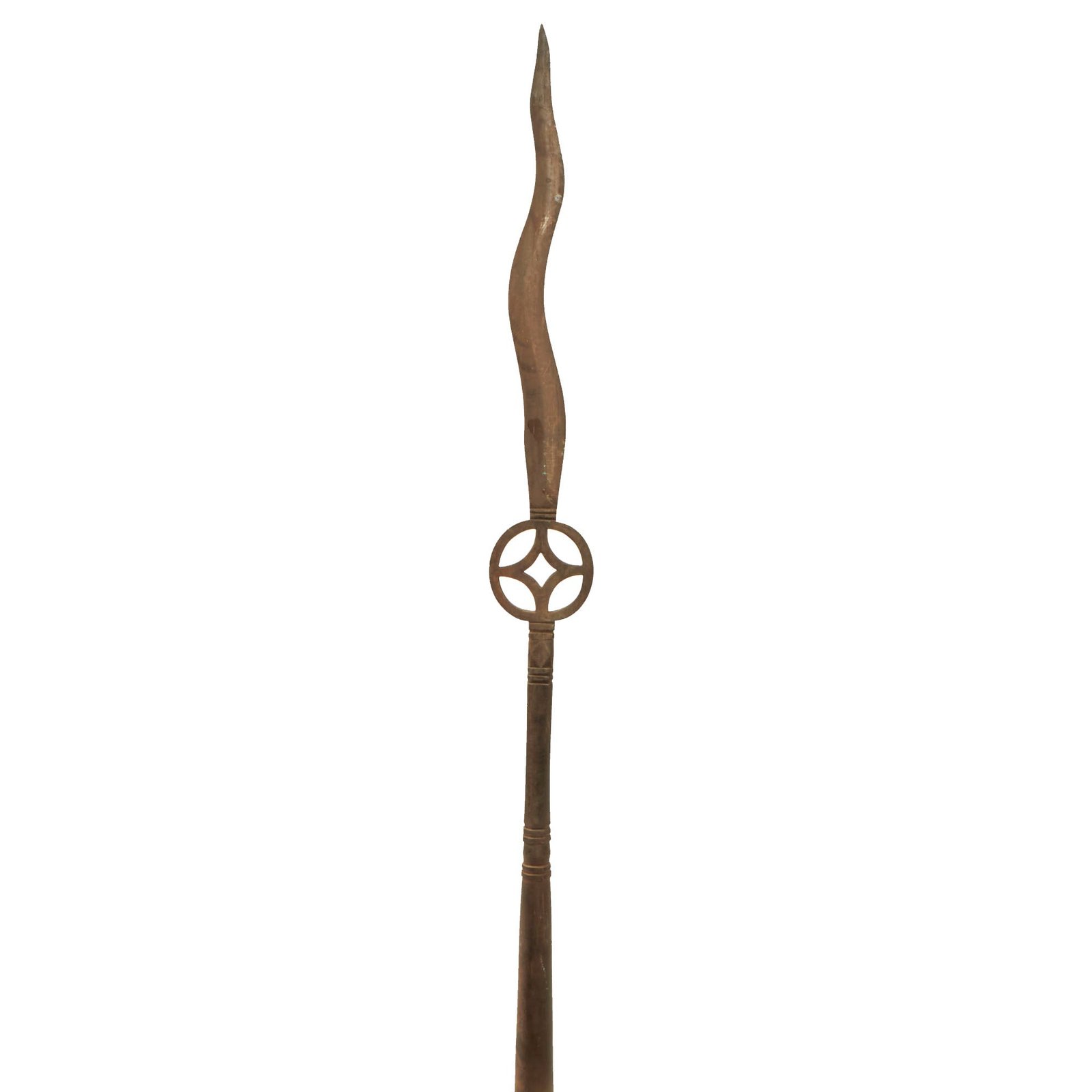 Buy Original Chinese Boxer Rebellion Pole Arm with Wavy Blade - American Soldier Bringback - 98½” | Original Firearms Antique For Sale