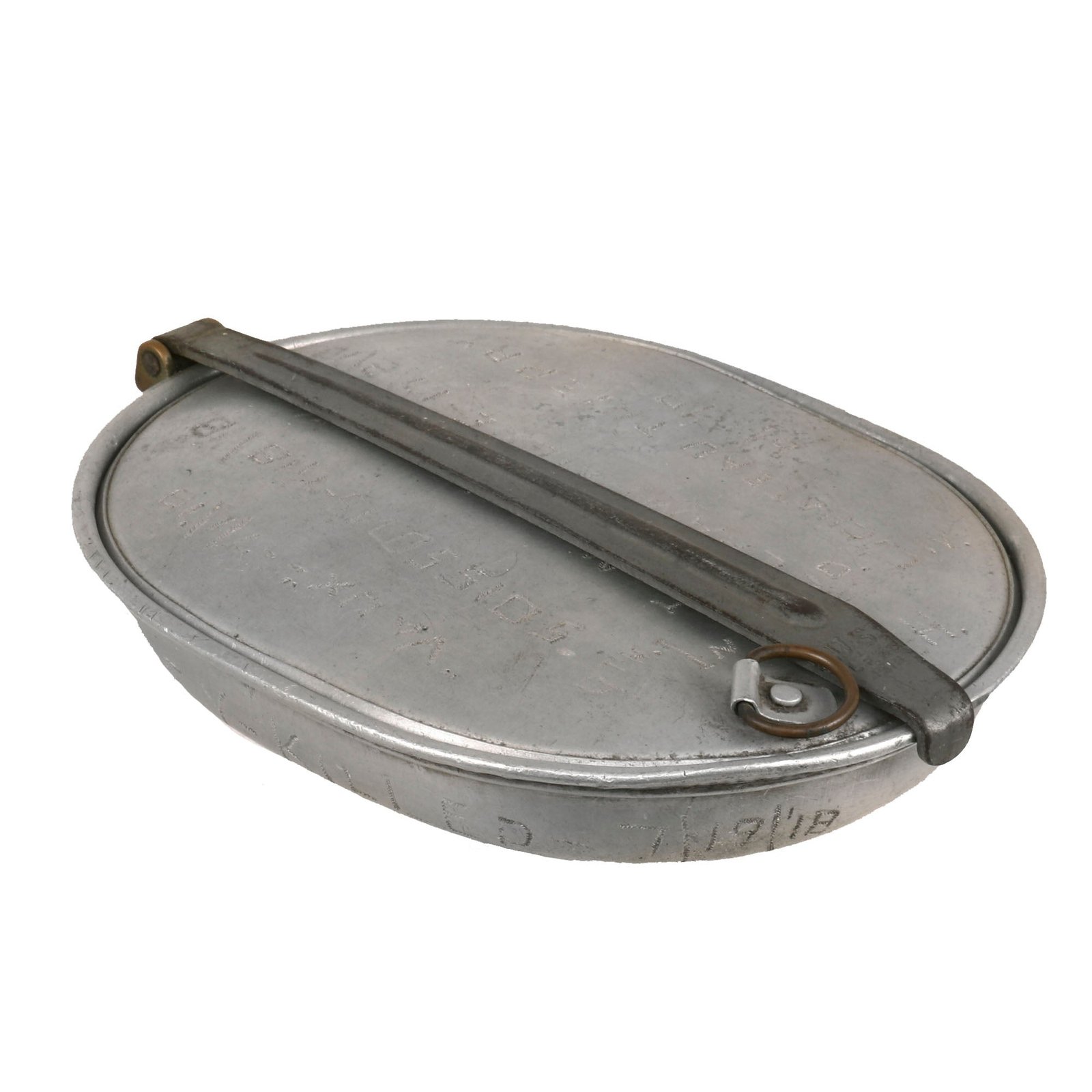 Buy Original U.S. WWI Named 2nd Division 9th Infantry Engraved Mess Kit with Name and Date of KIA Comrade & List of Battles | Original Firearms Antique For Sale