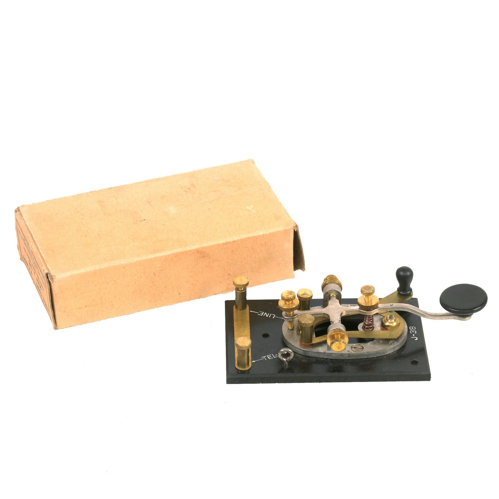 Buy Original U.S. WWII Army Signal Corps Telegraph Key in Box - Unissued | Original Firearms Antique For Sale