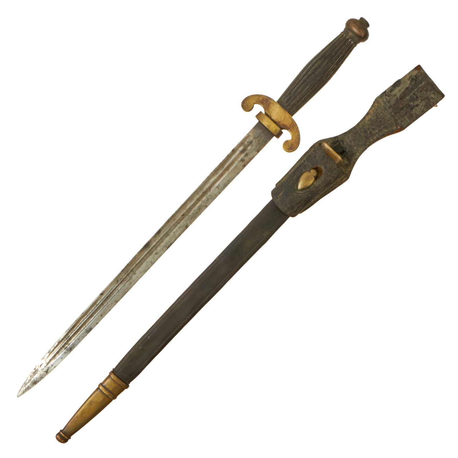 Buy Original French Boxer Rebellion M1860 Naval Dagger with German Blade by WKC with Scabbard & Frog - Brought Back by American Soldier - China Relief Expedition | Original Firearms Antique For Sale
