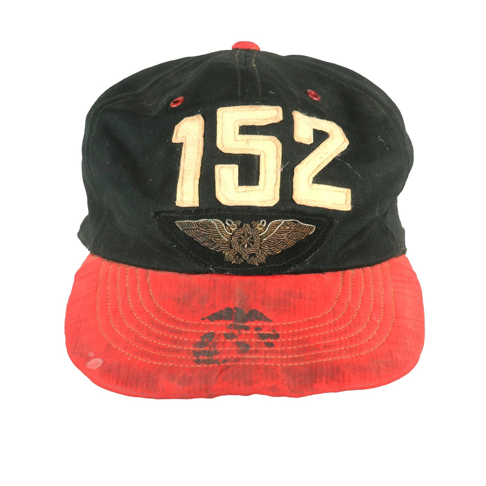 Buy Original U.S. Korean War Marine Corps Marine Aerial Refueler Transport Squadron 152 Baseball Cap - VMGR-152 - Bullion Insignia | Original Firearms Antique For Sale