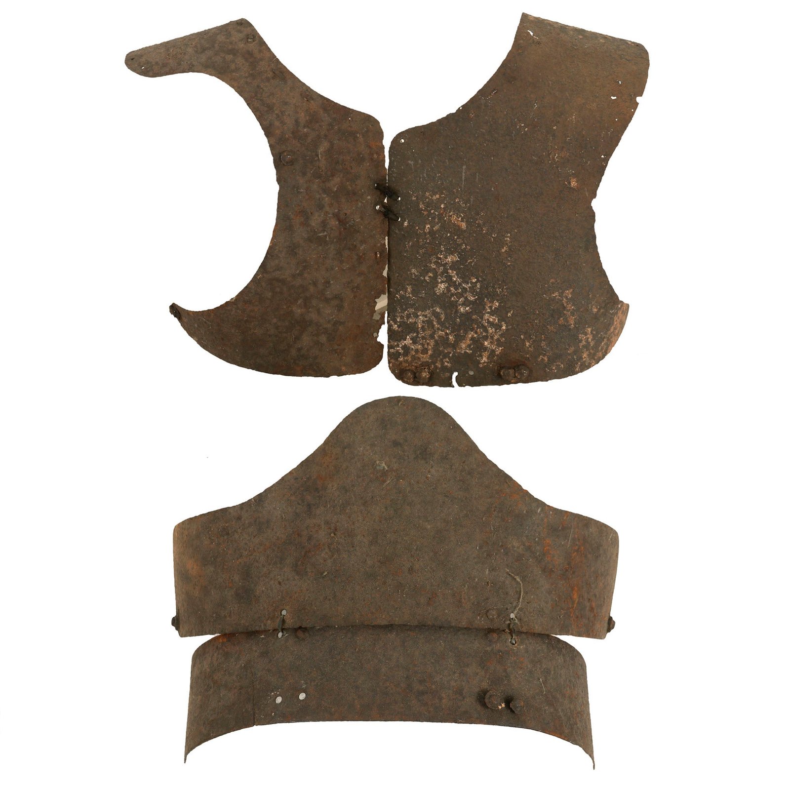 Buy Original Soviet WWII Red Army Ground Dug M38 Steel Body Armor Fragments Recovered at Tannenberg Battlefield | Original Firearms Antique For Sale