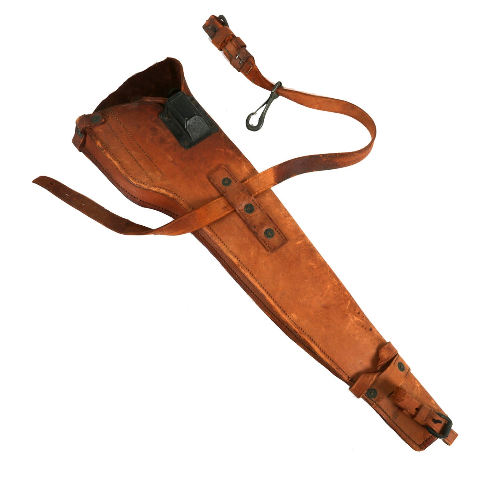 Buy Original U.S. WWII M1 Carbine Leather Vehicle Scabbard by Hotze - Dated 1943 | Original Firearms Antique For Sale