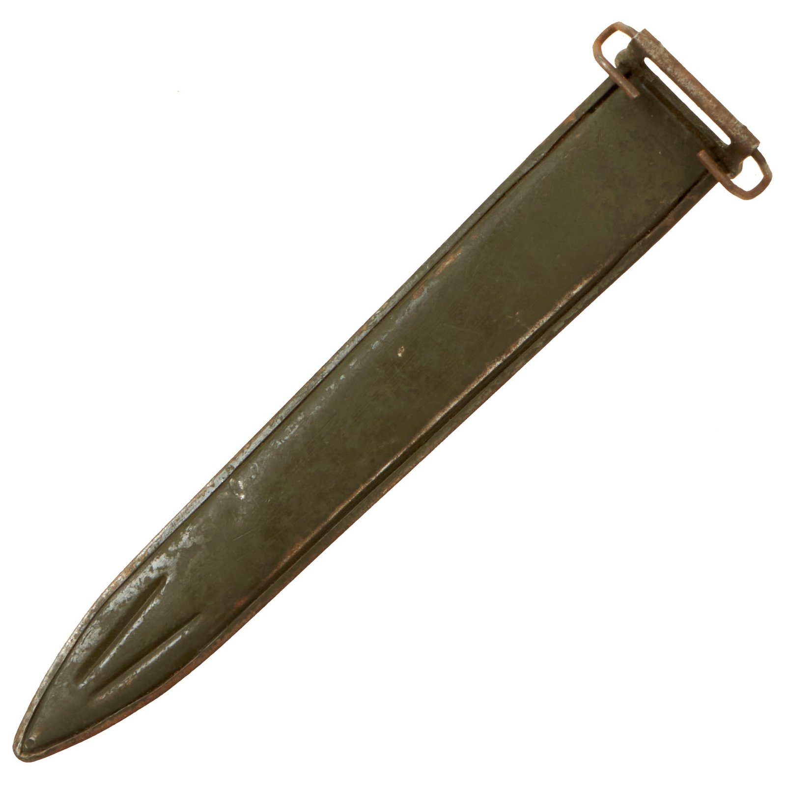 Buy Original U.S. WWII Extremely Rare T2 Hot Point Experimental Bayonet Scabbard | Original Firearms Antique For Sale