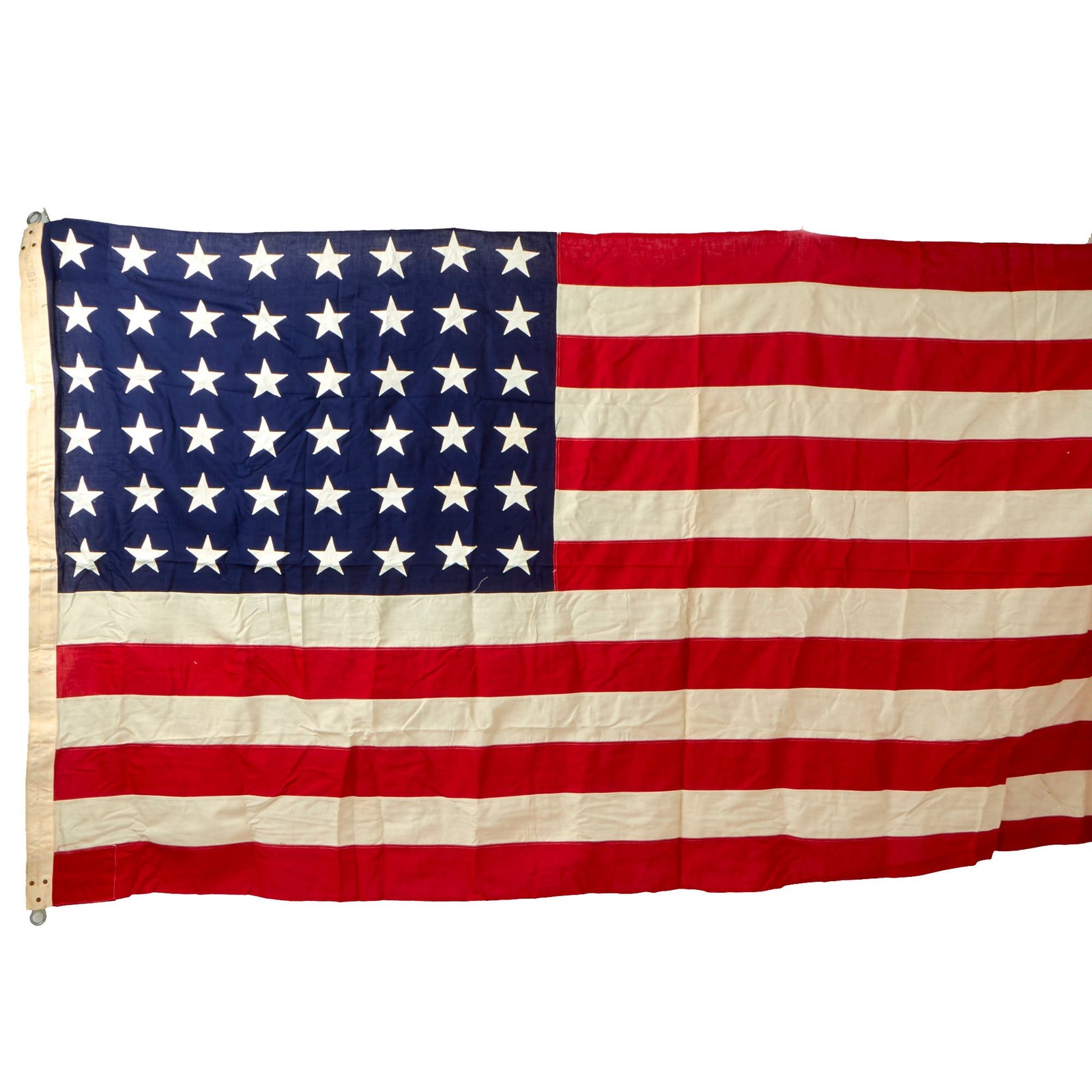 Buy Original U.S. WWII Burial Flag of KIA Soldier Sergeant Lester W. Travis, 3rd Infantry Division in Original Shipping Box - 5 x 9½ Feet | Original Firearms Antique For Sale