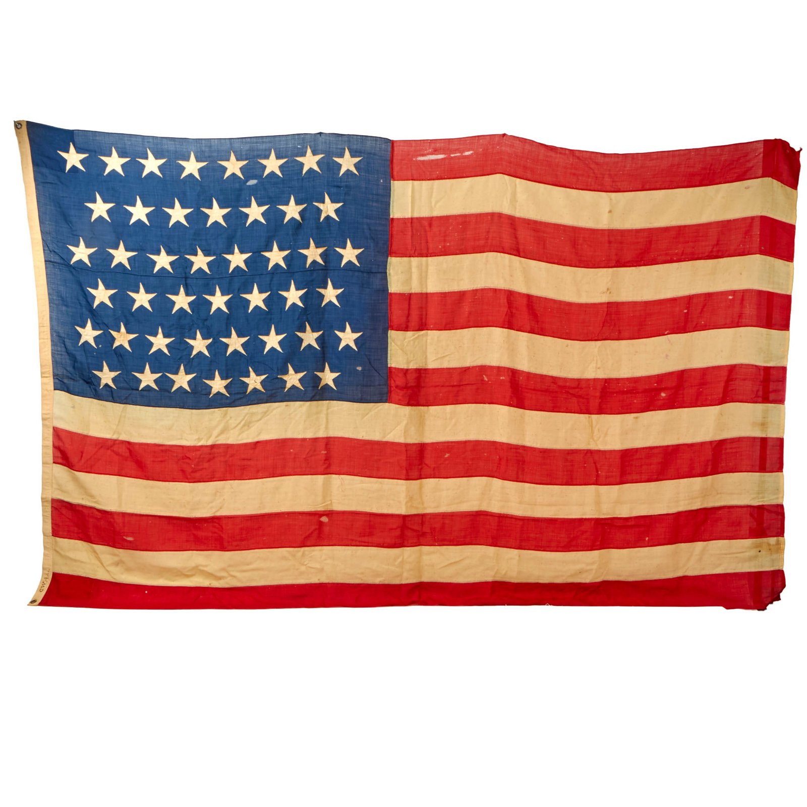 Buy Original U.S. Spanish American War 45 Star Wool National Flag - 66” x 106” | Original Firearms Antique For Sale