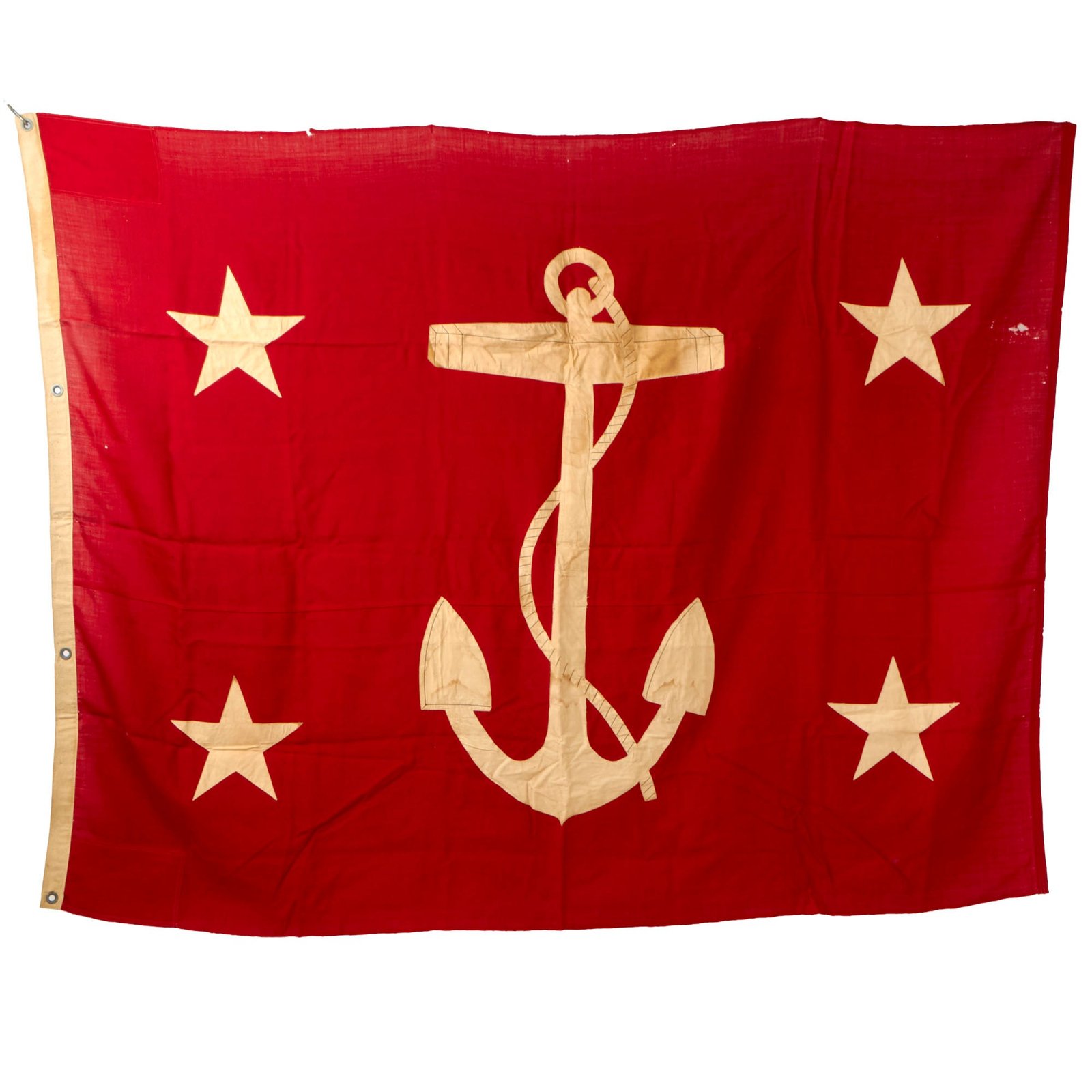 Buy Original U.S. WWII Undersecretary of the Navy Flag Carried on USS Anacostia II (AO-94) & USS Whitehurst - Brought Home by Boatswain’s Mate - 60 x 80” | Original Firearms Antique For Sale