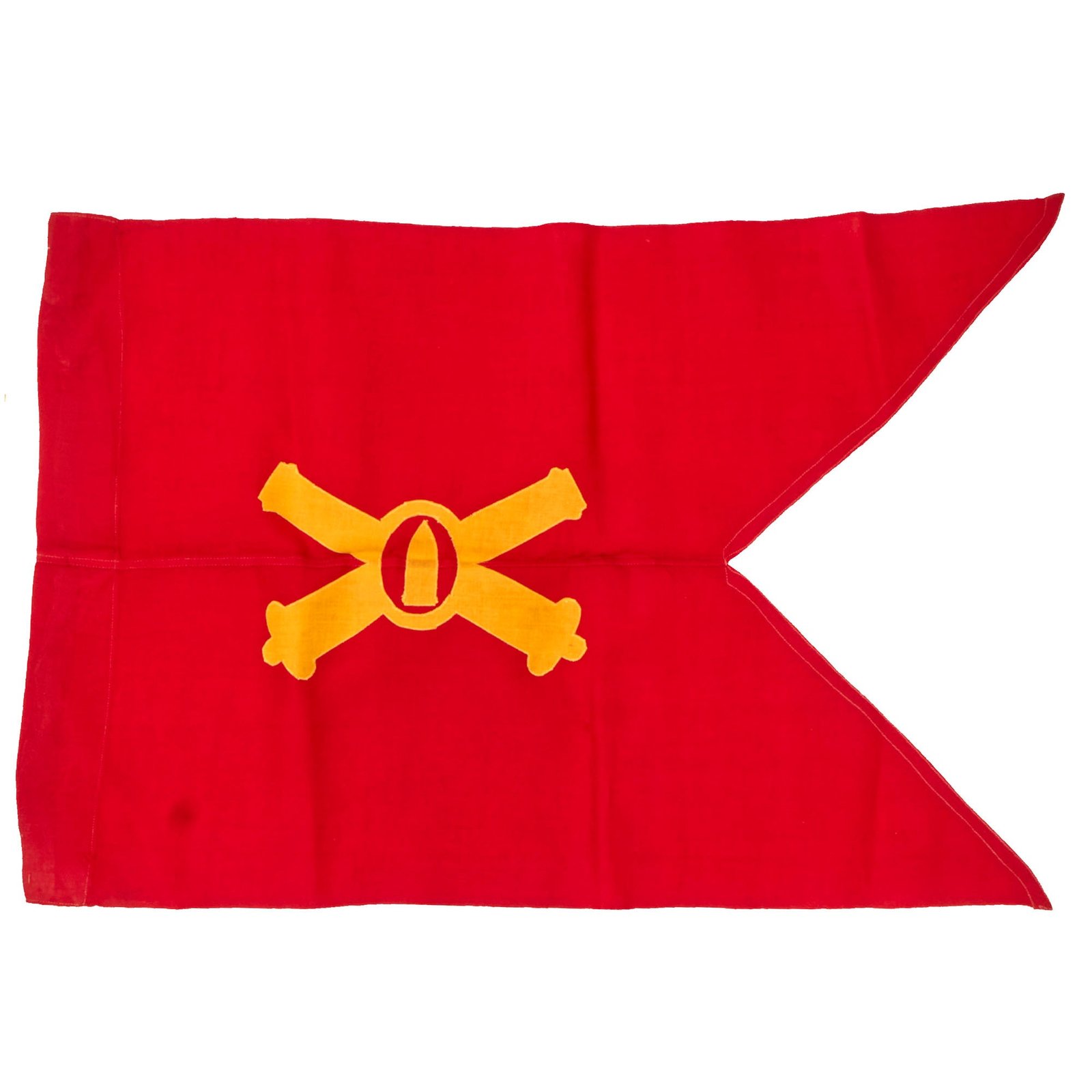 Buy Original U.S. WWII Coastal Artillery Swallowtail Guidon Pennant - 19½ x 29” | Original Firearms Antique For Sale