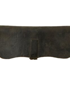 Buy Original U.S. War of 1812 Period Mounted Dragoon Belly Cartridge Box with Tin Flute Dividers & Later-Added Gilt Button Knob | Original Firearms Antique For Sale