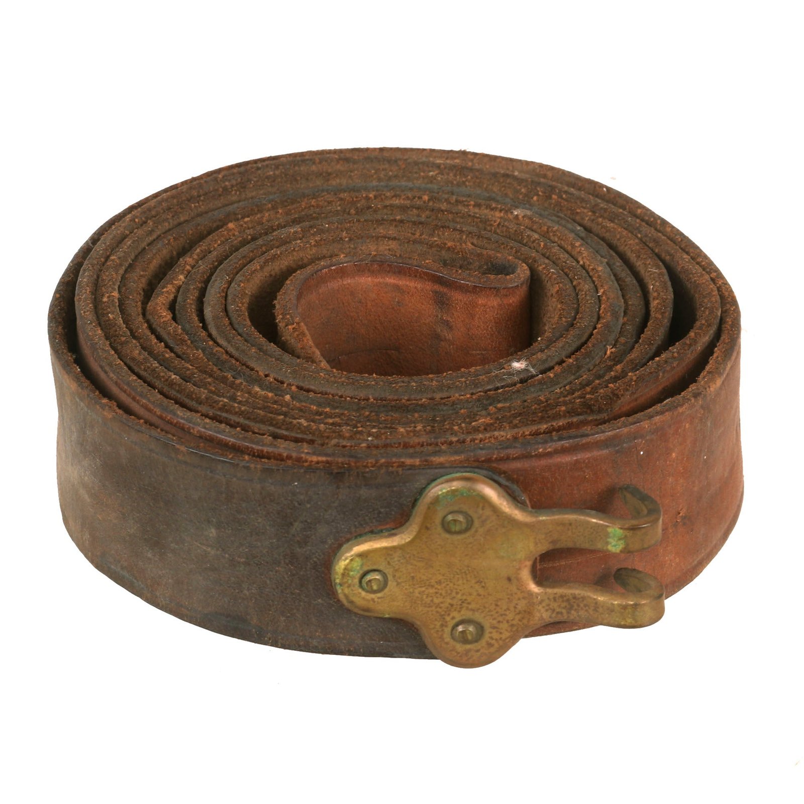 Buy Original U.S. M1887 Springfield Trapdoor or Krag Rifle Leather Sling - Still Wrapped in Twine | Original Firearms Antique For Sale