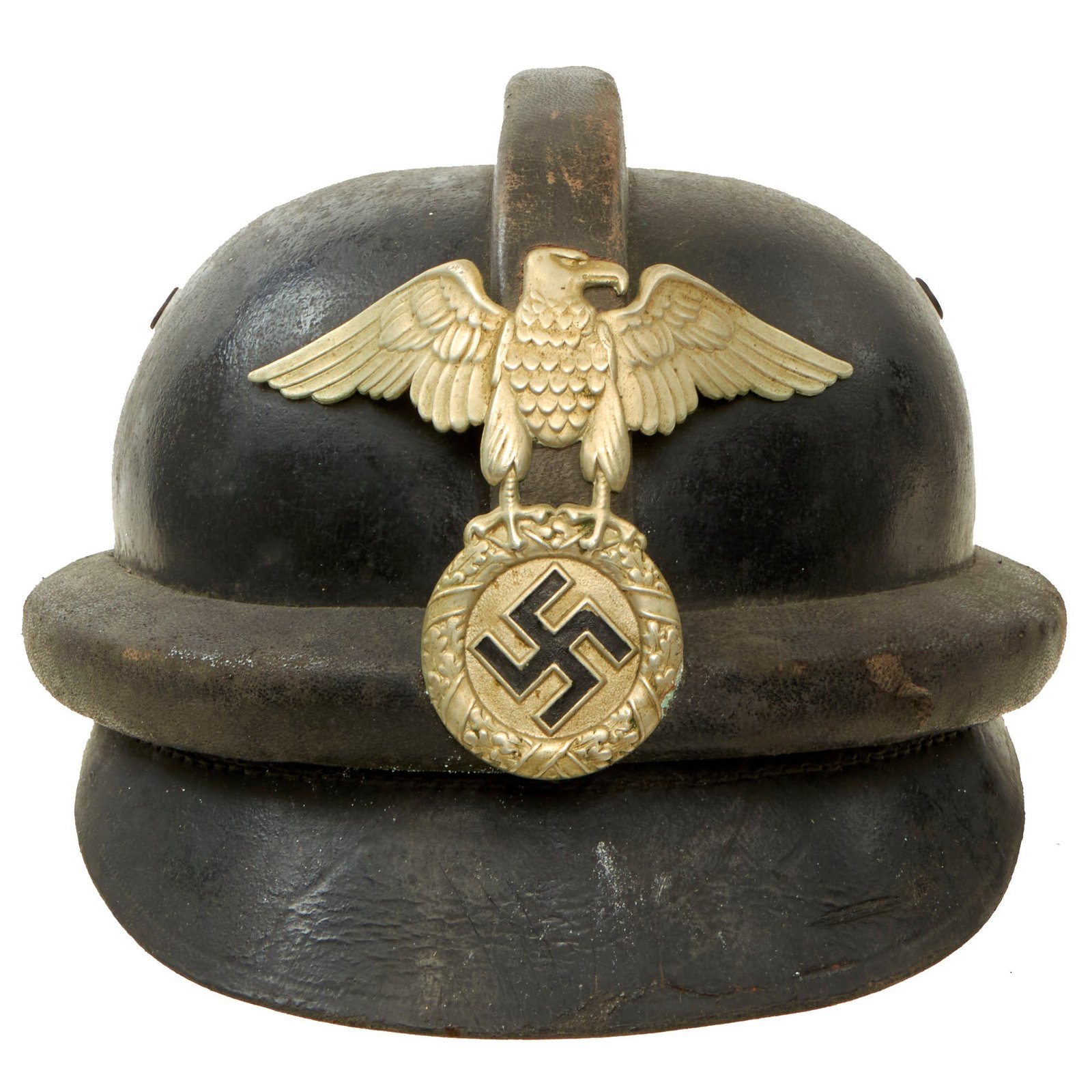 Buy Original German WWII Early 1st Pattern NSKK Padded Leather Crash Helmet with Full Liner & Strap - Size 55 | Original Firearms Antique For Sale