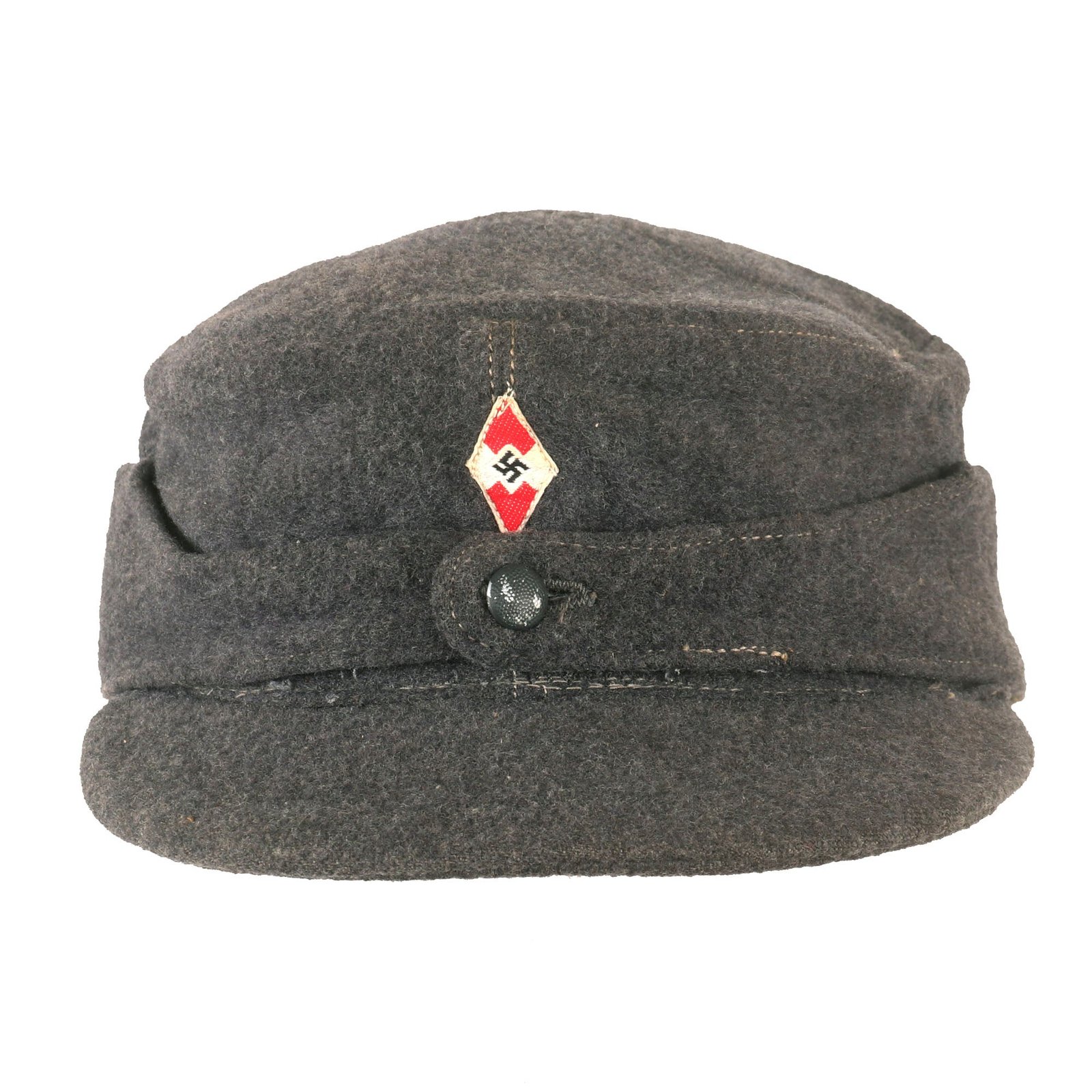 Buy Original German WWII HJ Flak Helper M43 Feldmütze Field Cap in size 58 - dated 1944 | Original Firearms Antique For Sale