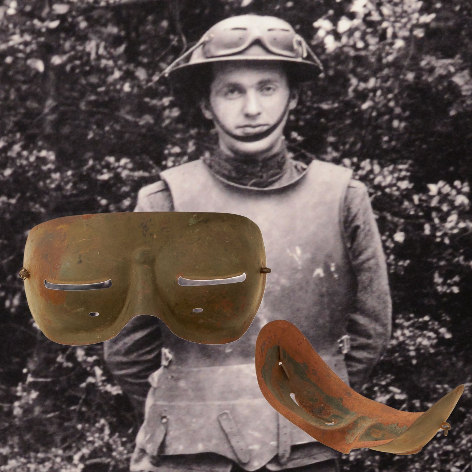 Buy Original U.S. WWI Incredibly Scarce Experimental Wilmer Eye Shield Developed at John Hopkins | Original Firearms Antique For Sale