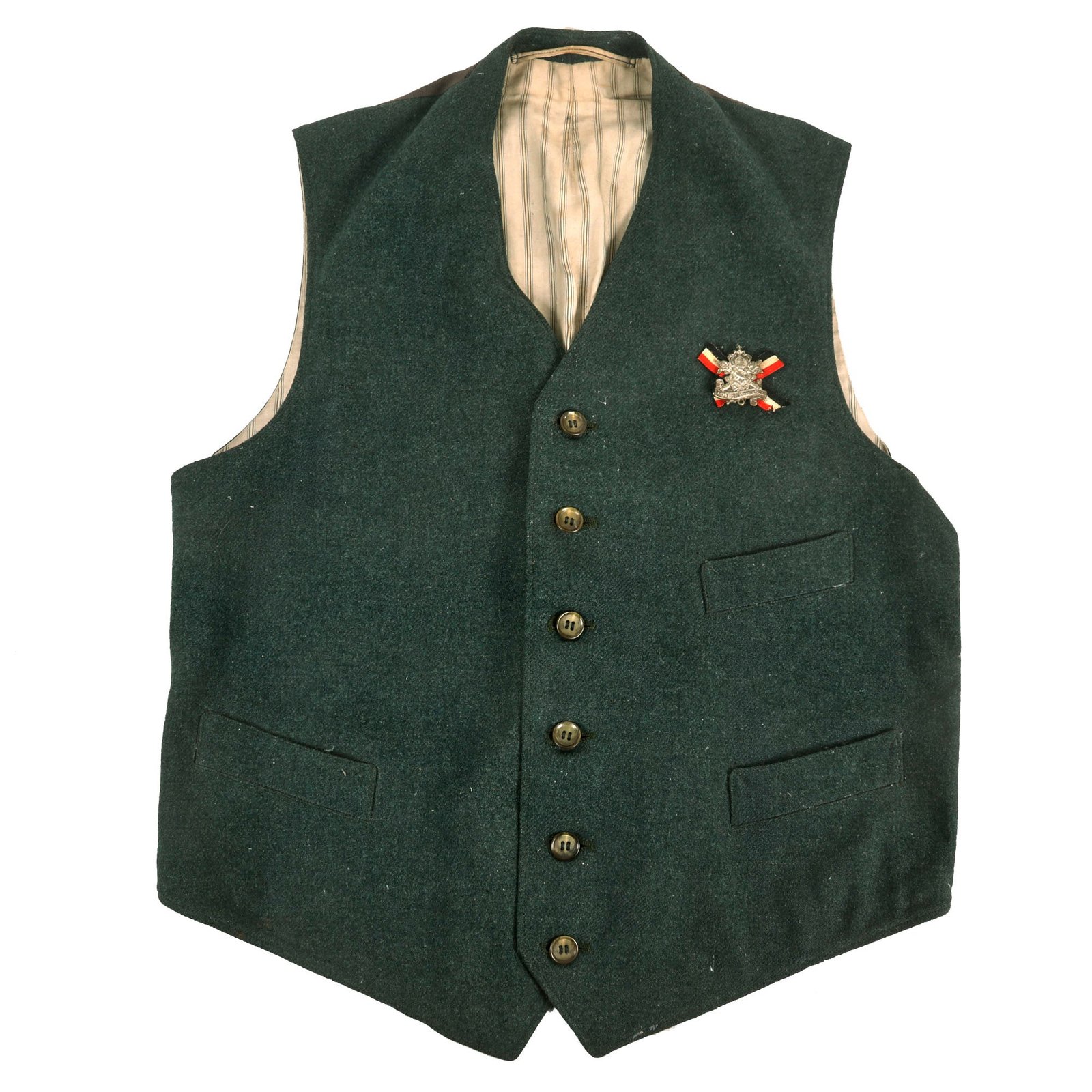 Buy Original Imperial German WWI Vest / Waistcoat with War Veterans League Pin | Original Firearms Antique For Sale