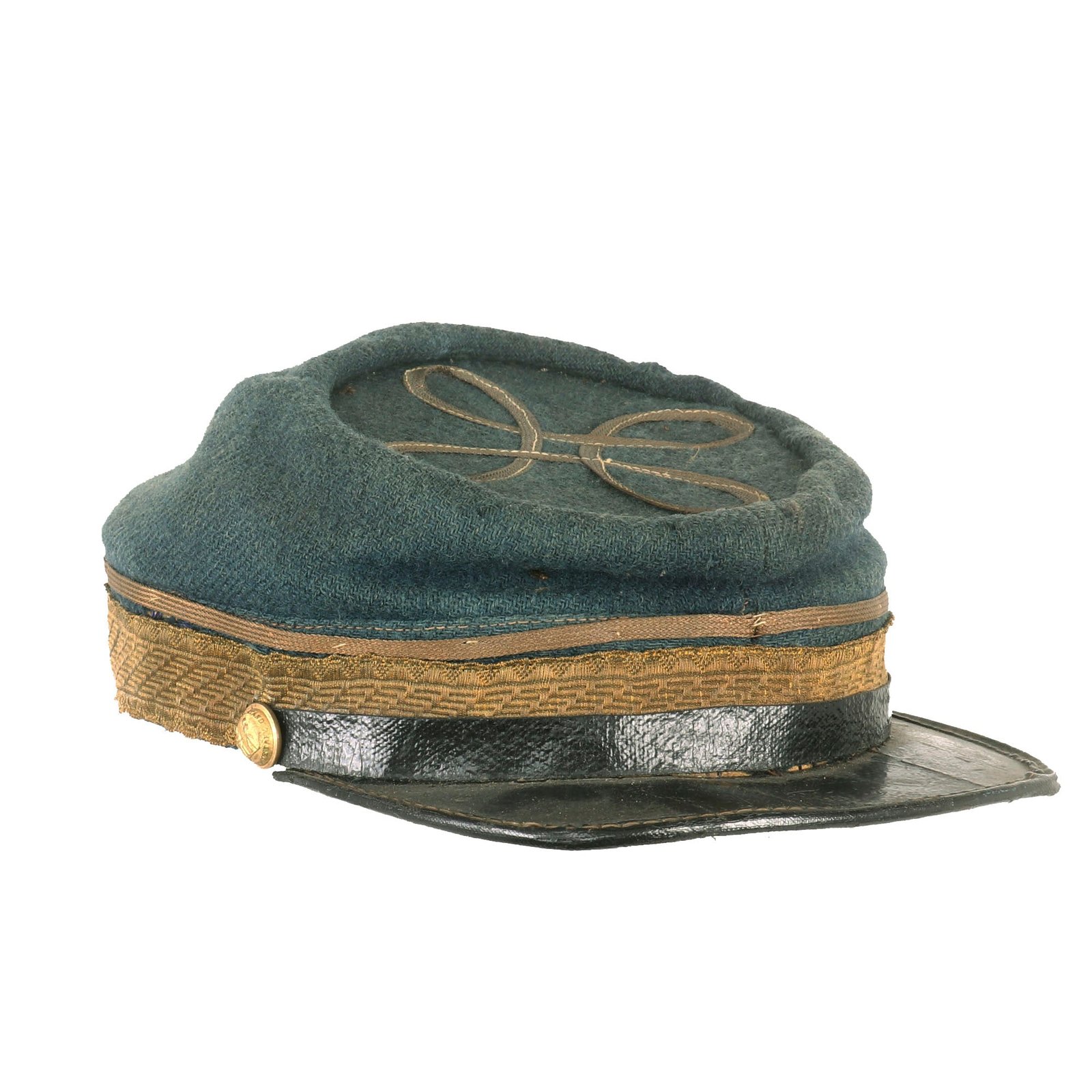 Buy Original U.S. Civil War Era Kentucky State Officer Private Purchase Chasseur Style Pattern Kepi with Scarce “United We Stand Divided We Fall” Buttons | Original Firearms Antique For Sale