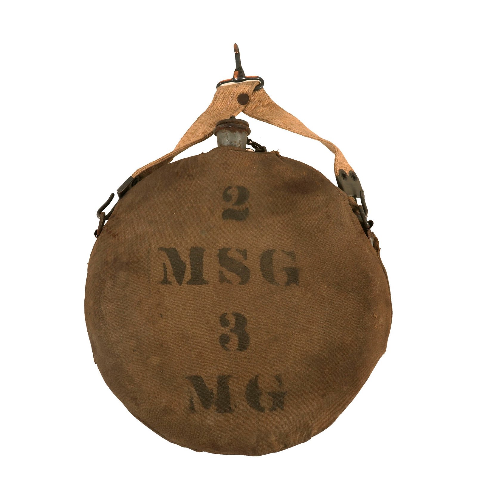 Buy Original U.S. Spanish American War Era Experimental Thin Canteen with Unit Markings | Original Firearms Antique For Sale