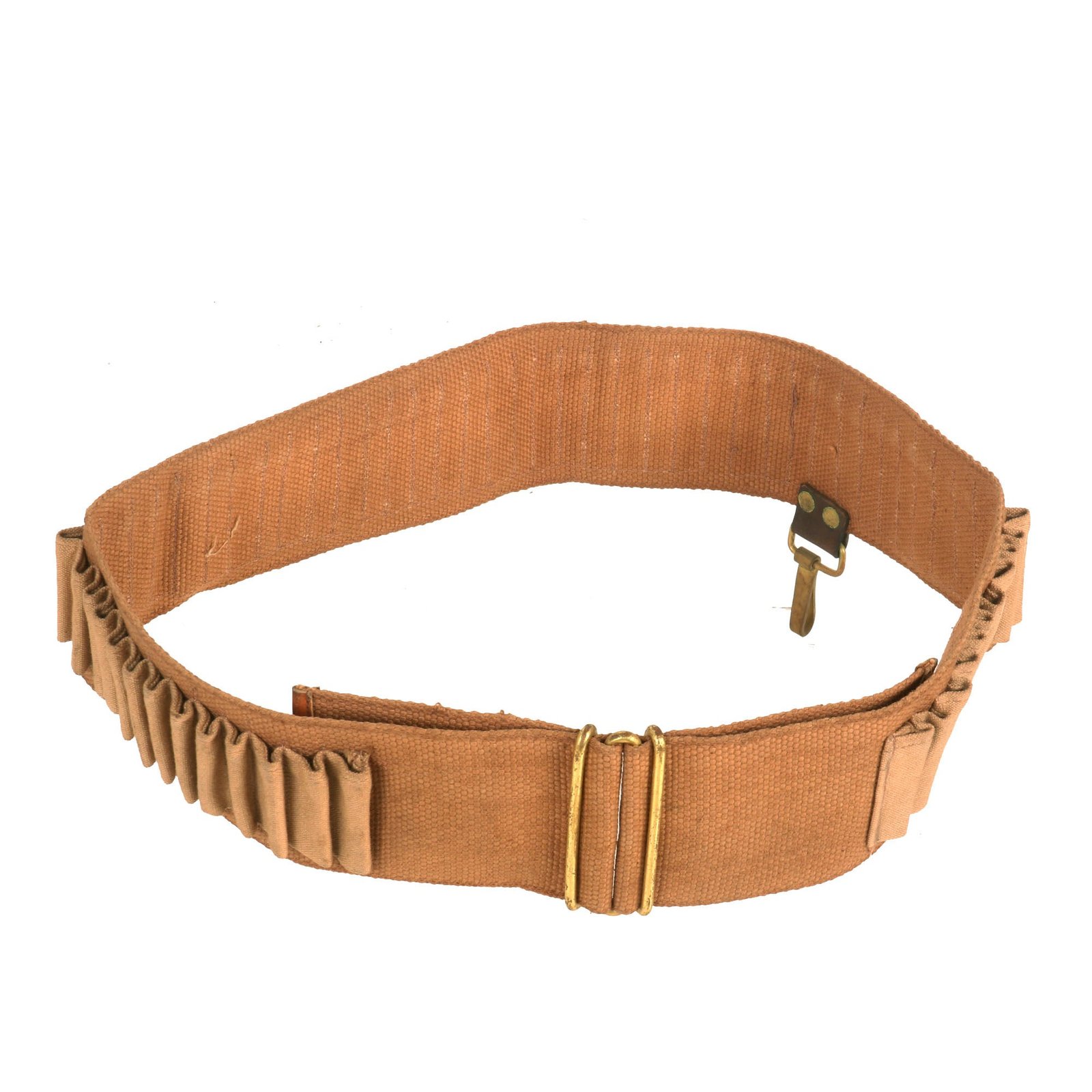 Buy Original U.S. Spanish American War Era .45-70 Krag Rifle Ammunition Belt with Scarce Saber Chape | Original Firearms Antique For Sale