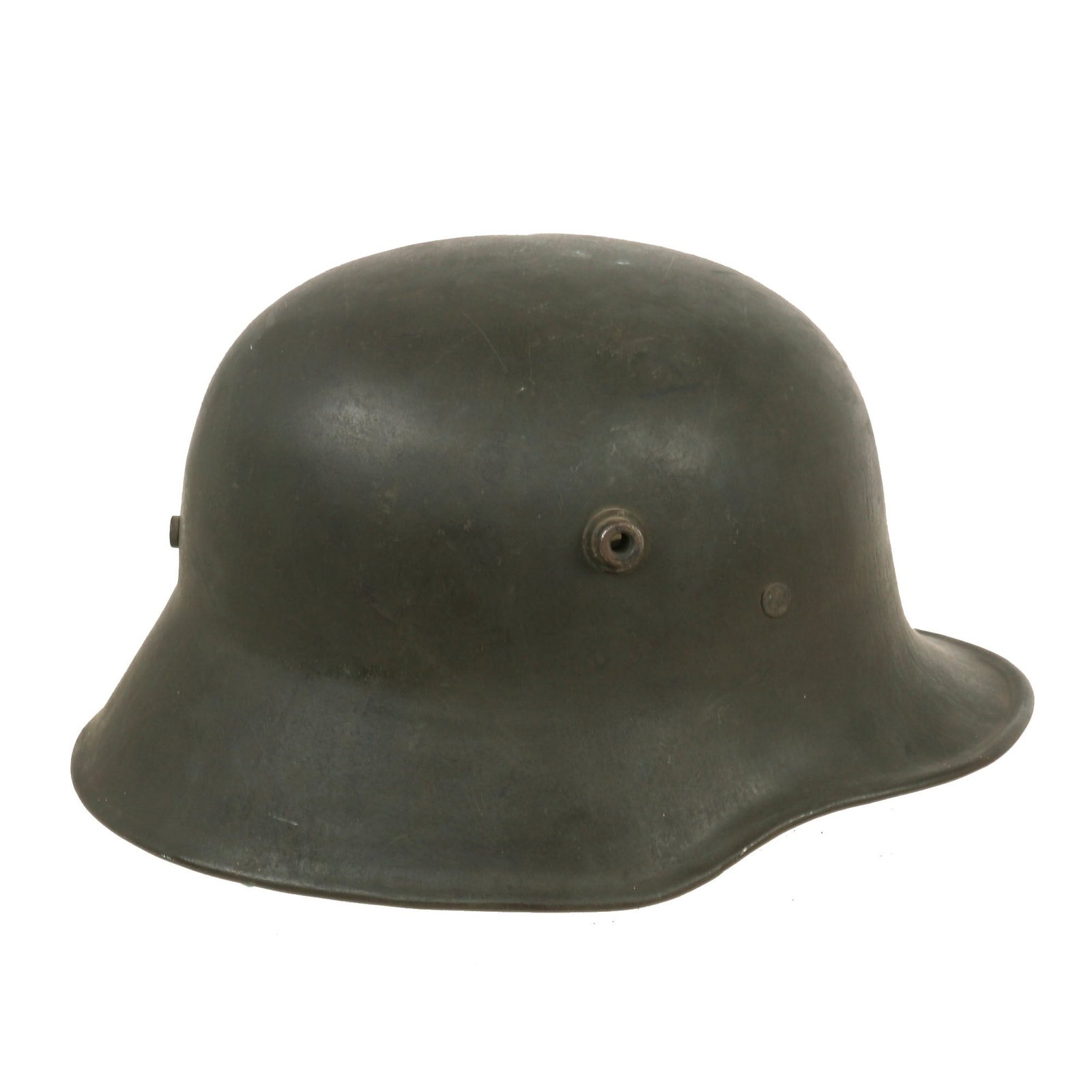 Buy Original Imperial German WWI M1918 Stahlhelm with Liner & Incredibly Scarce Model 1918 Chinstrap - Stamped ET64 | Original Firearms Antique For Sale