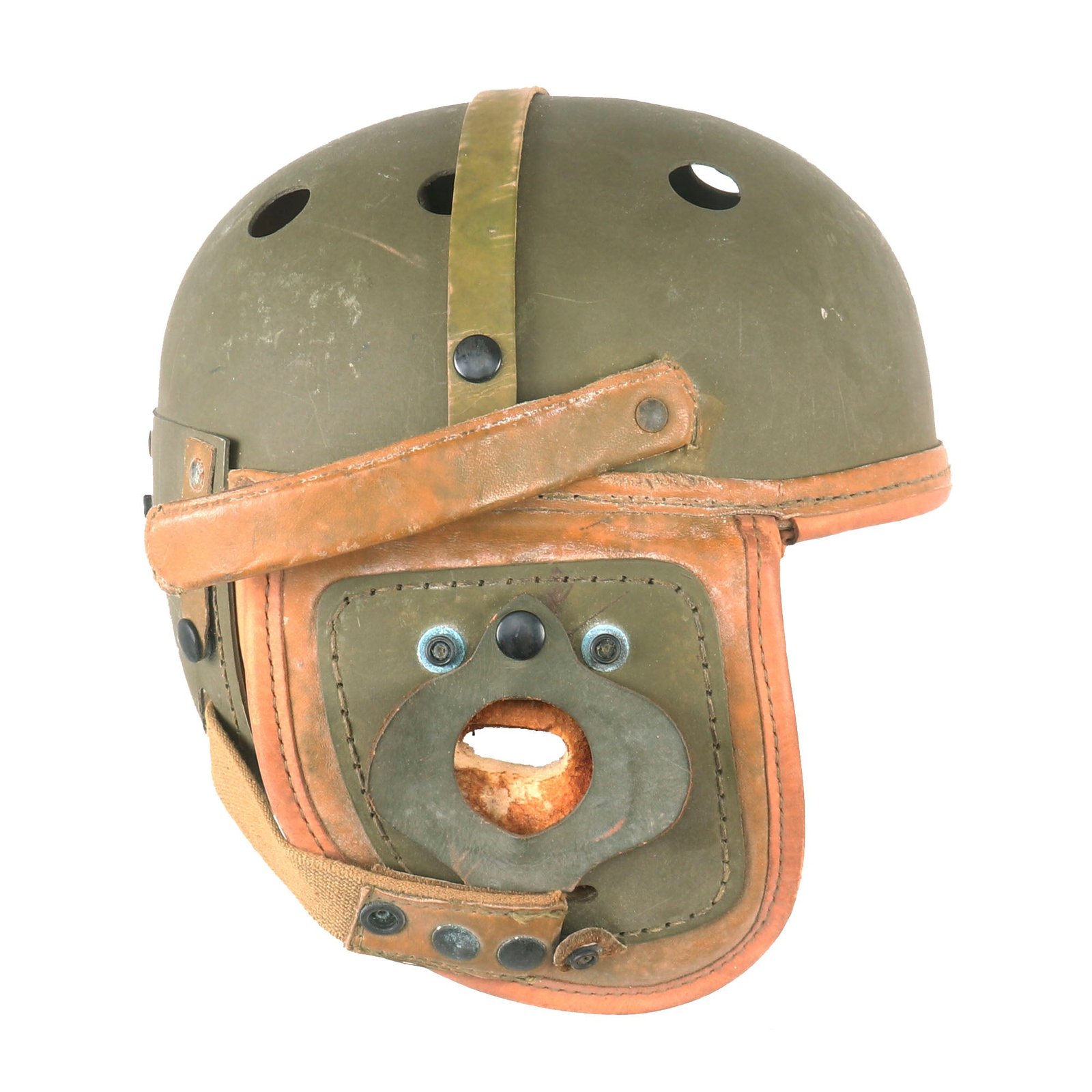 Buy Original U.S. WWII M38 Tanker Helmet by Rawlings Manufacturing Co - Size 7 | Original Firearms Antique For Sale
